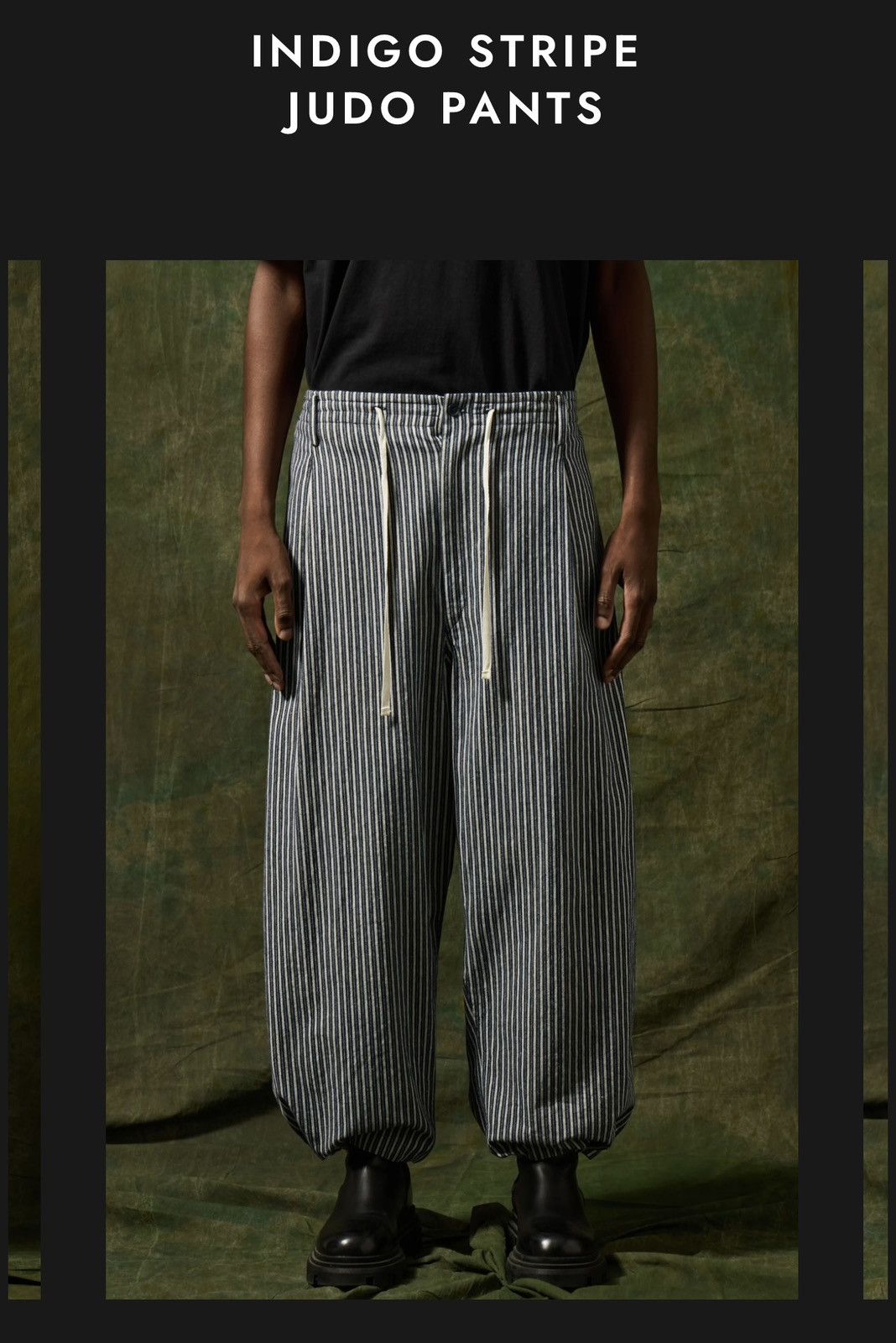 Hed Mayner Wide Leg Stripe Pants Size US 31 - 7 Thumbnail