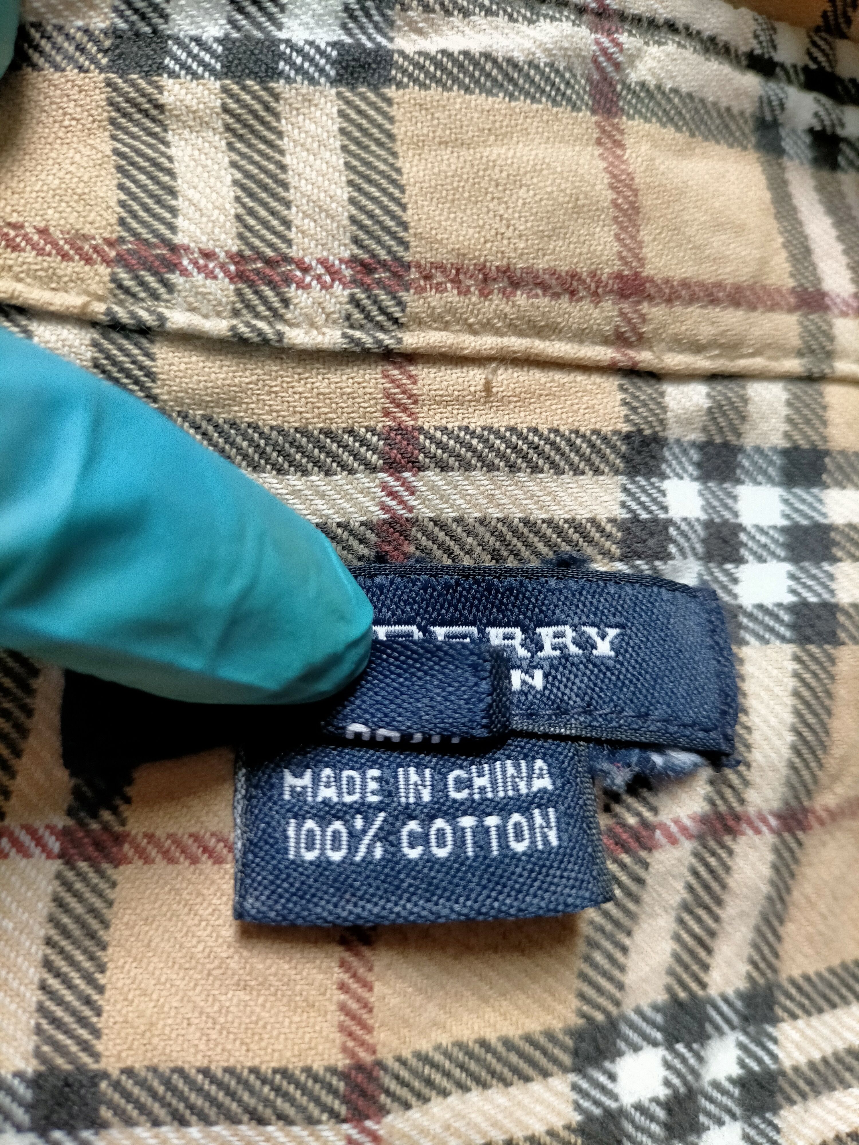 Burberry × Vintage Vintage Burberry Nova Check Shirt Button Ups Size US XL / EU 56 / 4 - 10 Thumbnail