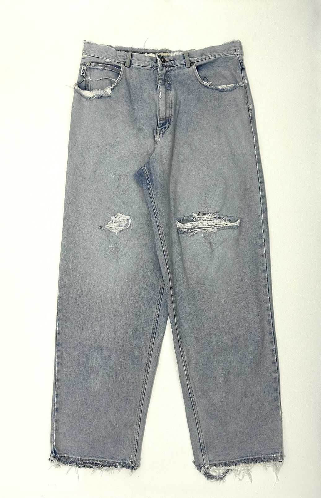 Marc Buchanan × Pelle Pelle Pele Pele Marc Buchanan Distressed Beggy Jeans Size US 36 / EU 52 - 2 Thumbnail