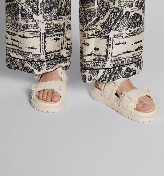 Dior o1w1db10725 KCO002 Dioract Sandals in Ecru Size US 12 / IT 42 - 6 Thumbnail