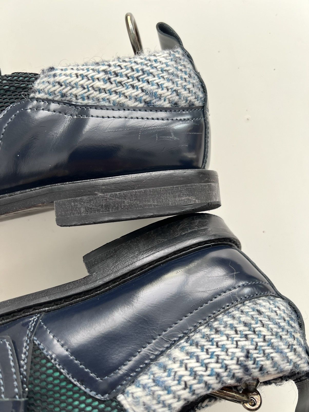 John Galliano 00s John Galliano Patent Leather Strap Hybrid “Joker” Shoes Size US 9 / EU 42 - 15 Thumbnail