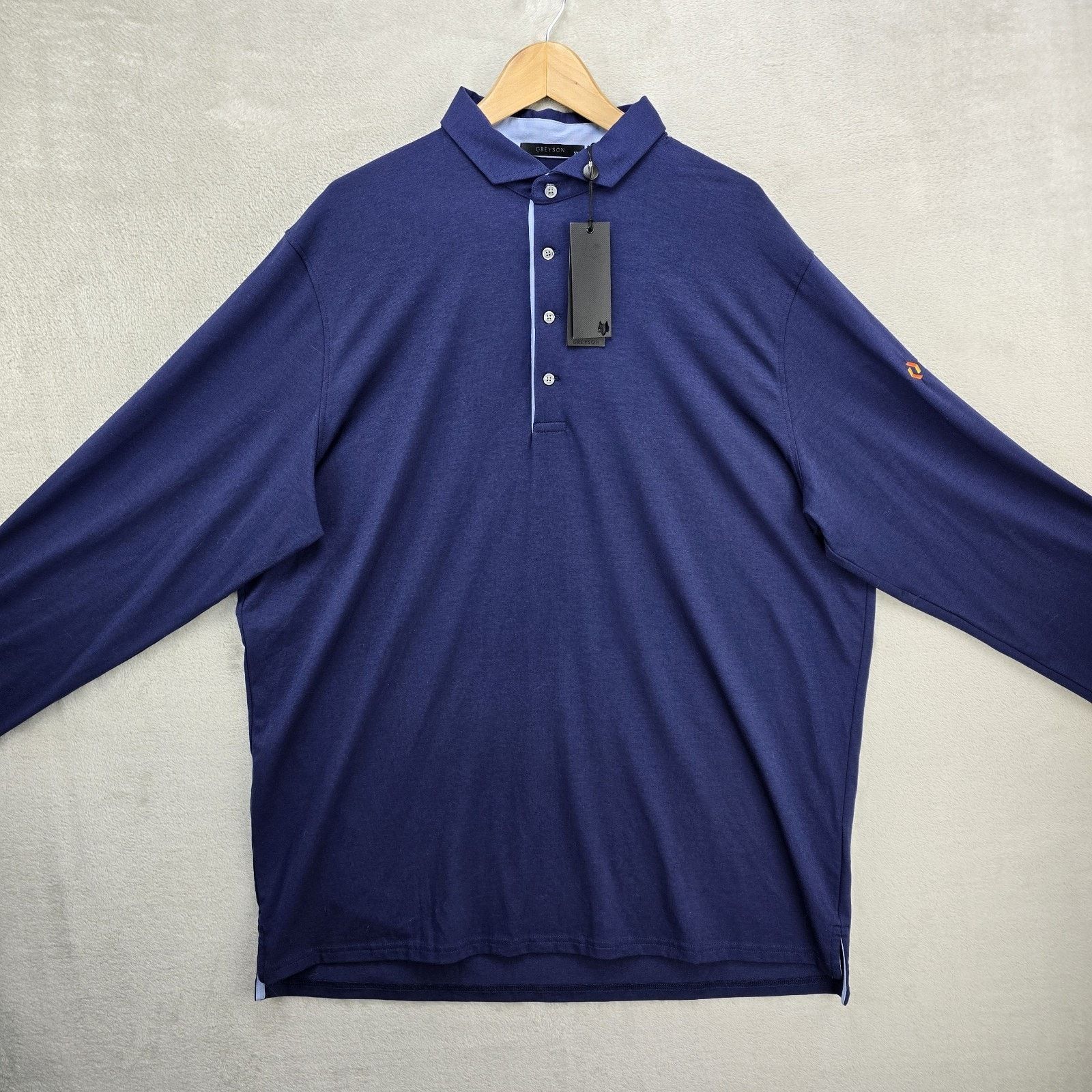 Other Greyson Apache II Long Sleeve Polo Shirt 2XL Maltese Blue Size US XXL / EU 58 / 5 - 2 Thumbnail