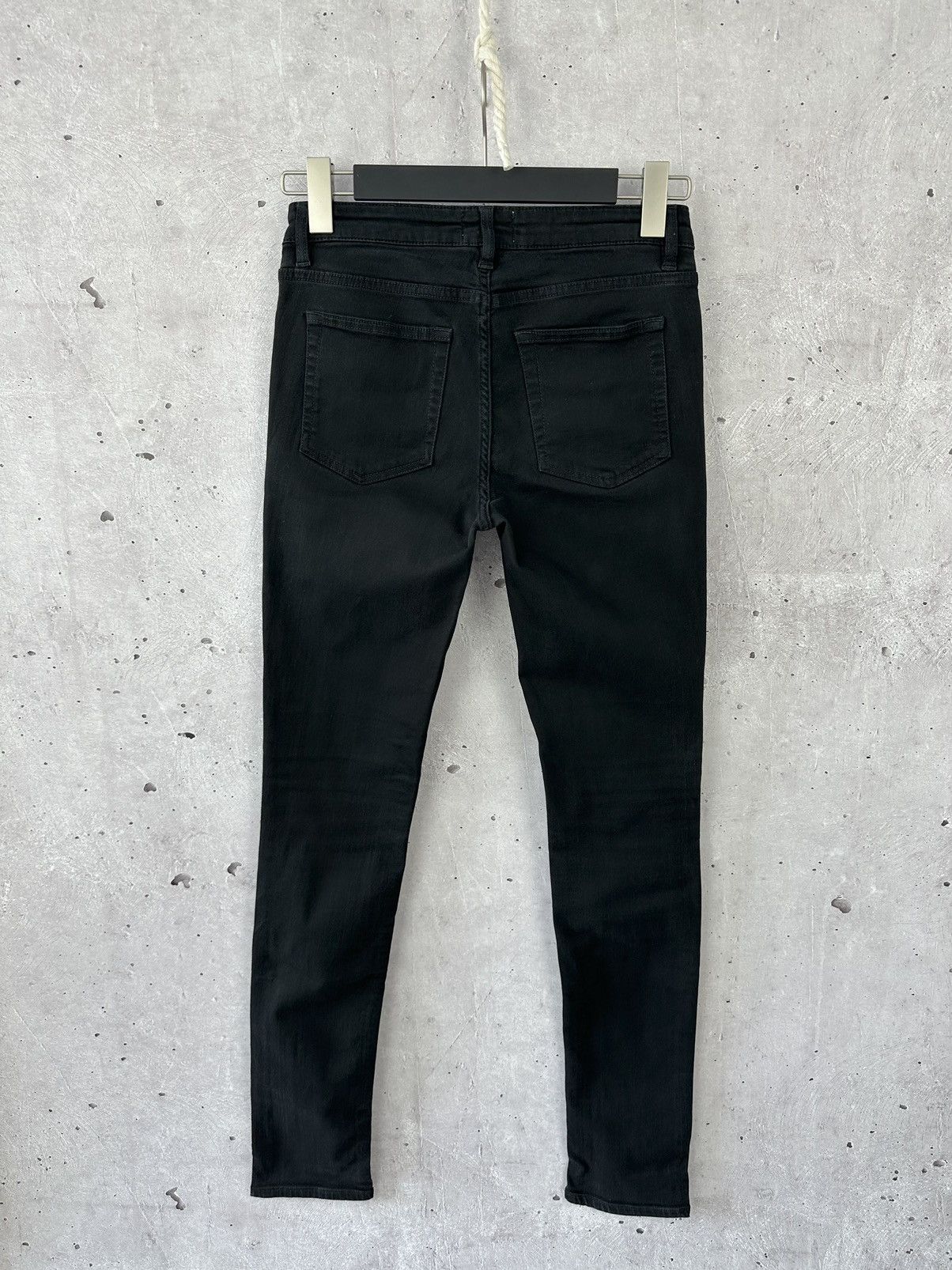 Acne Studios × Vintage Acne Studios Flex Black Cotton Slim Women’s Jeans Size 28" / US 6 / IT 42 - 4 Thumbnail