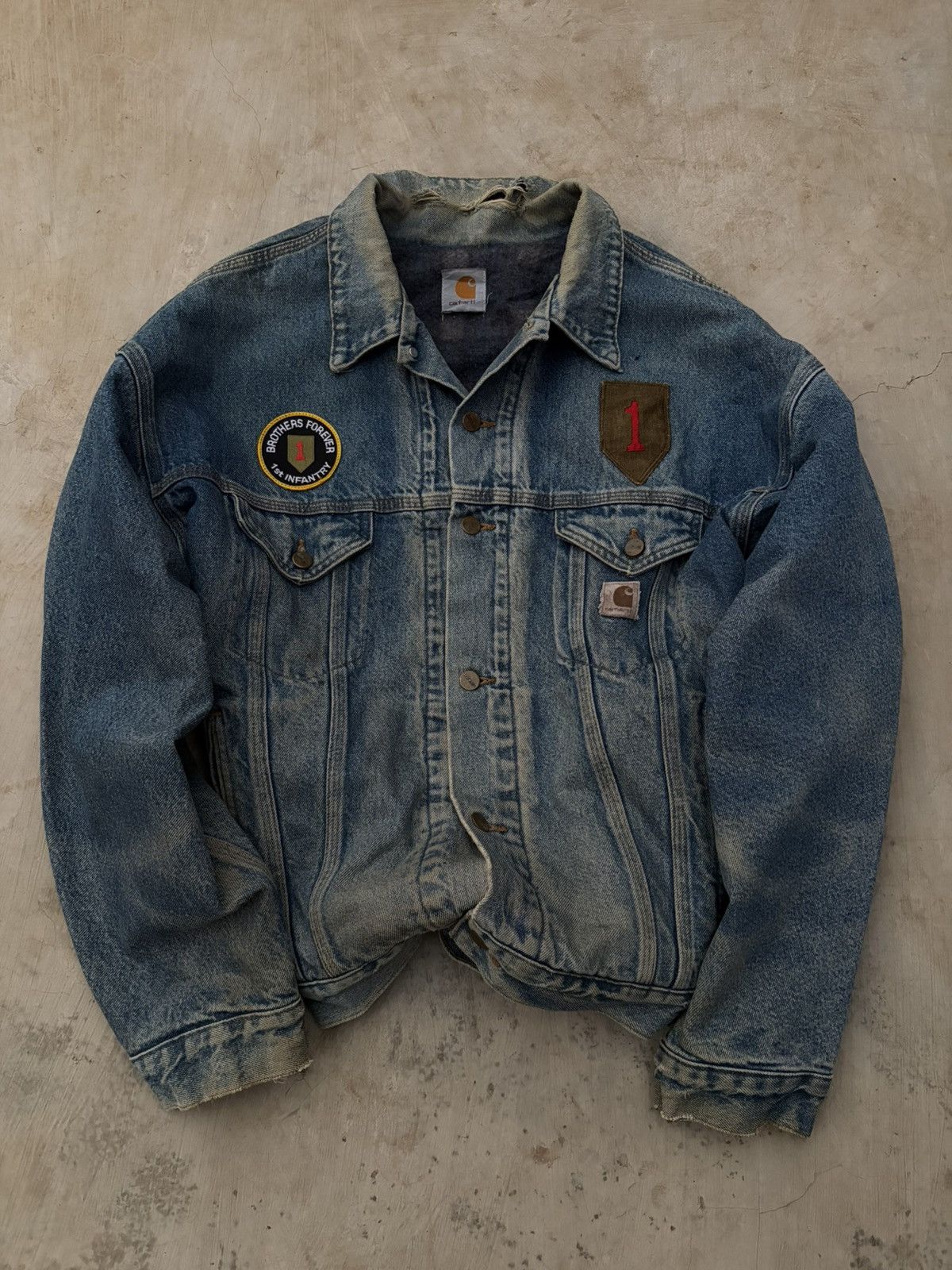 Carhartt × Streetwear × Vintage 90's Sunfade Carhartt 8324 DFE