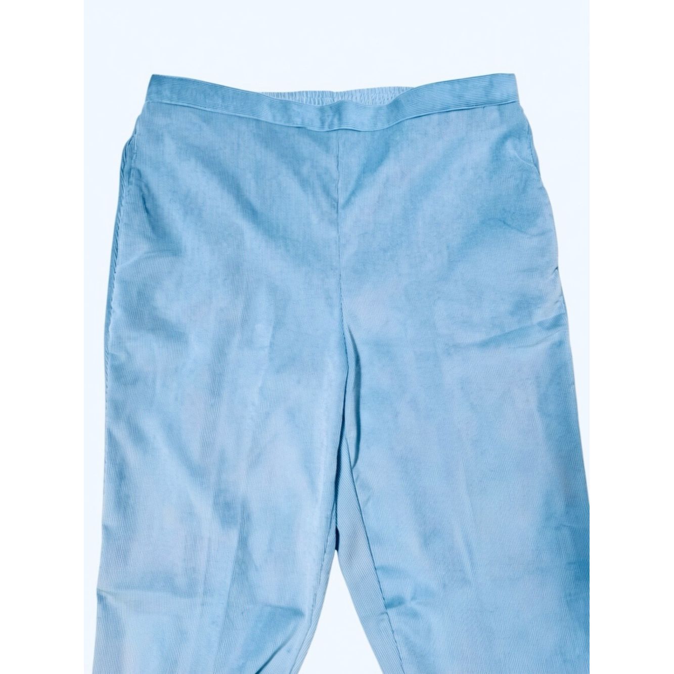 Other New Alfred Dunner Sleek Corduroy Pull-on Baby Blue Pants Si Size 34" / US 12 / IT 48 - 5 Thumbnail