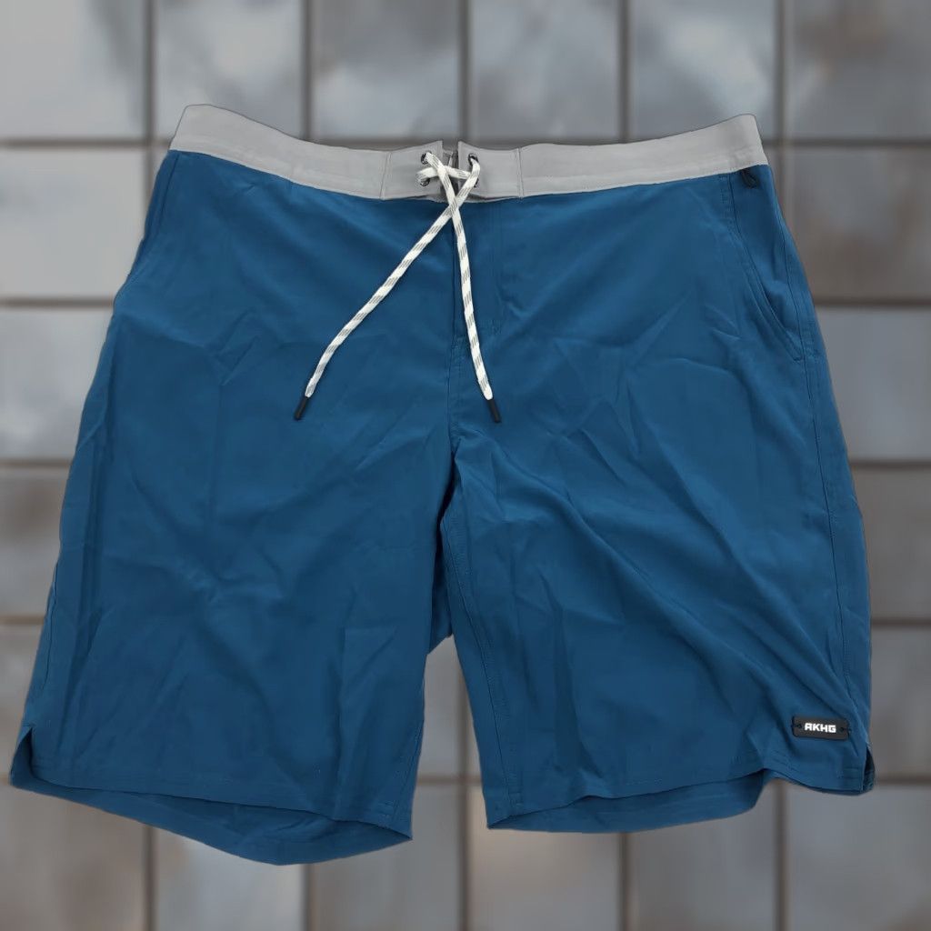 Vintage Alaskan Hardgear AKHG Men’s Swim Trunks Board Shorts Size 40 Teal Gray Size US 40 / EU 56 - 1 Thumbnail