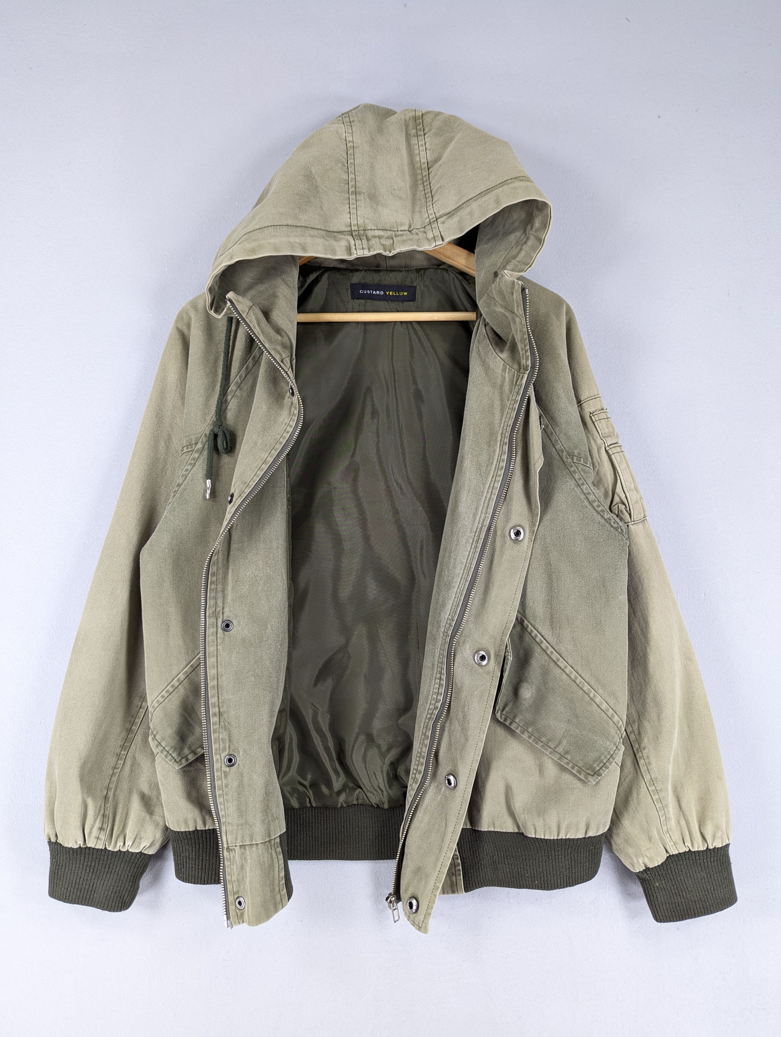 Japanese Brand Custard Yellow Sun 'Art Matic' Faded Hoodie Jacket Size US M / EU 48-50 / 2 - 7 Thumbnail