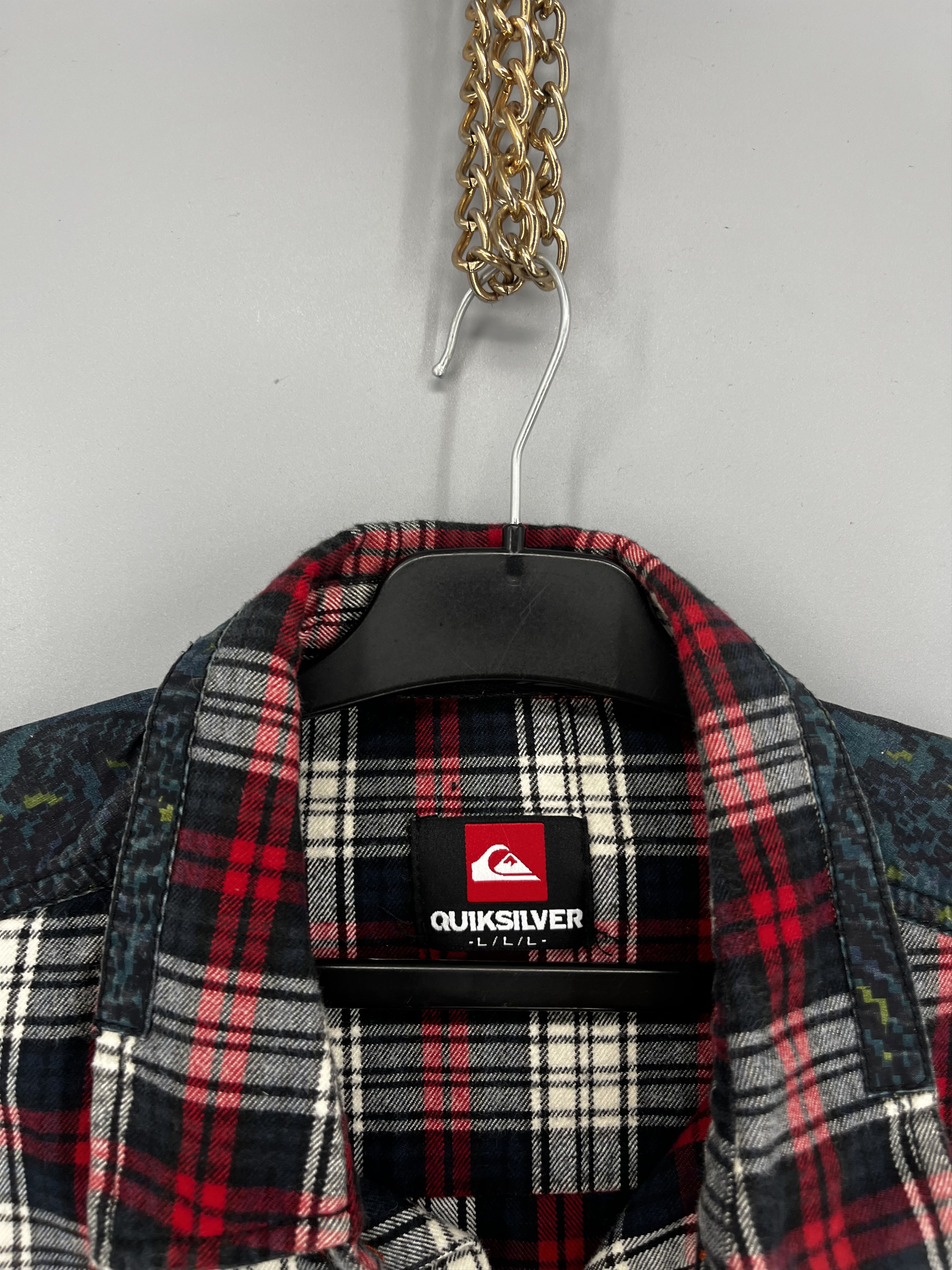 Quiksilver Y2K Quicksilver Plaid Cotton Jacket Shirt Buttons Up L Size US L / EU 52-54 / 3 - 7 Thumbnail