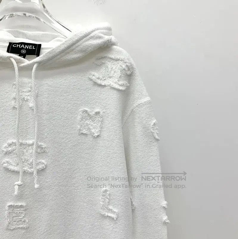 Chanel Chanel White Cotton Women's Hoodie . Size XS / US 0-2 / IT 36-38 - 3 Thumbnail