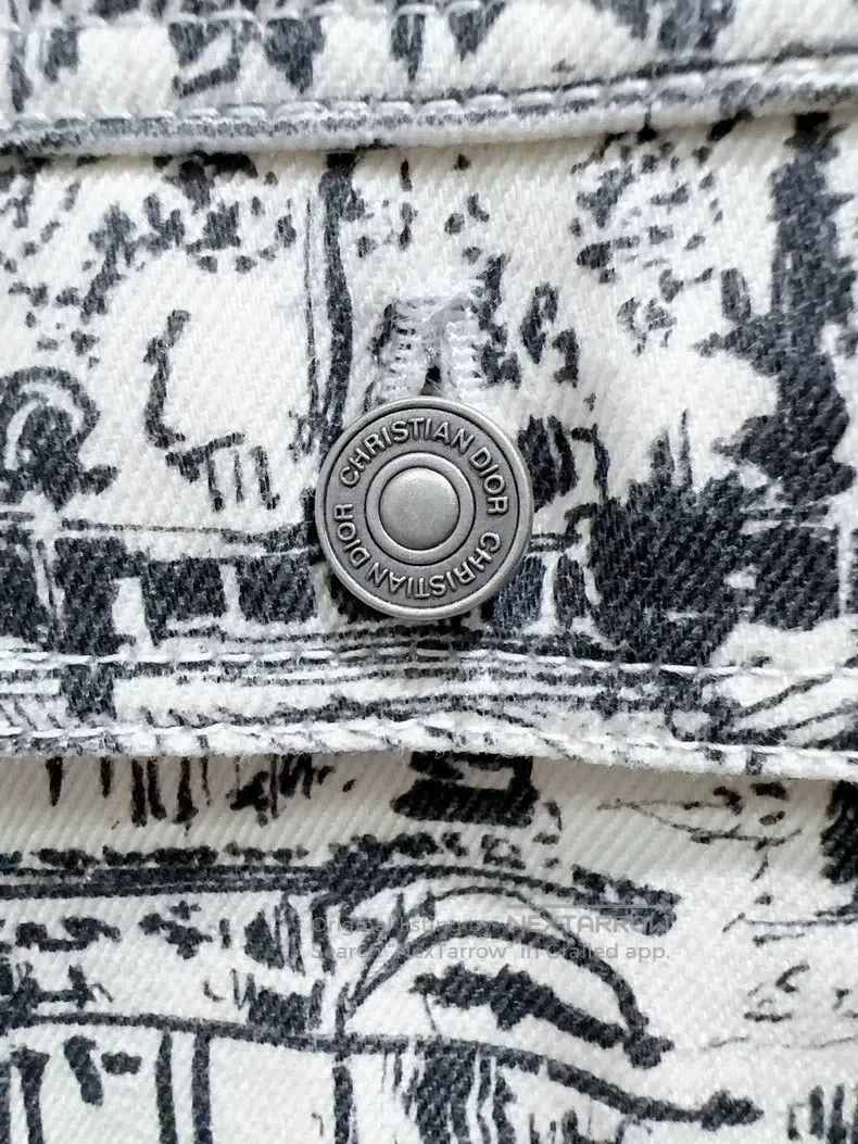 Dior Dior 24 Spring and Summer Paris Map Denim Jacket Size M / US 6-8 / IT 42-44 - 3 Thumbnail