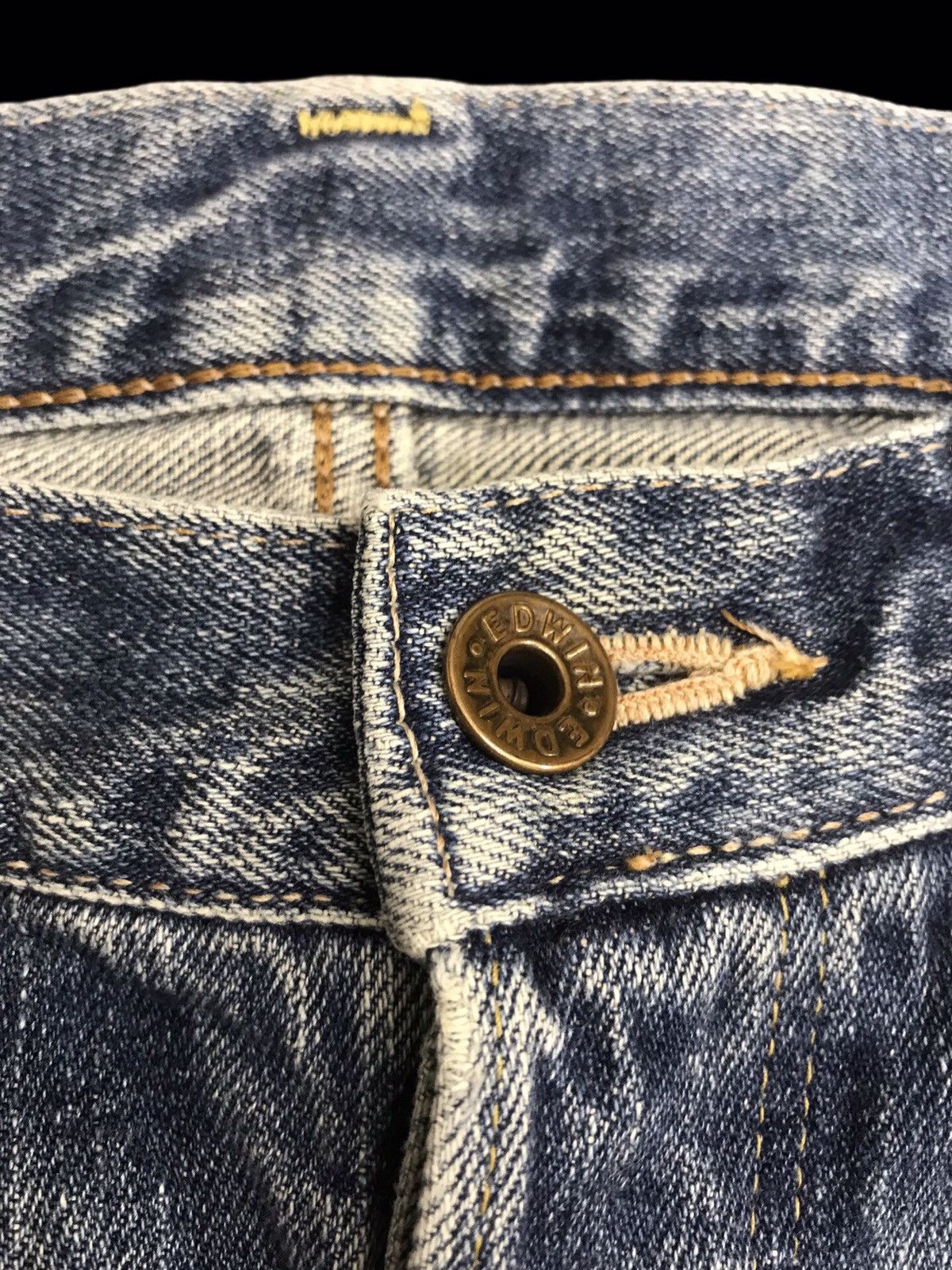 Edwin 💥THRASHED💥EDWIN Low Rize Selvedge Heavy Distrssed Denim F30 Size US 32 / EU 48 - 8 Thumbnail