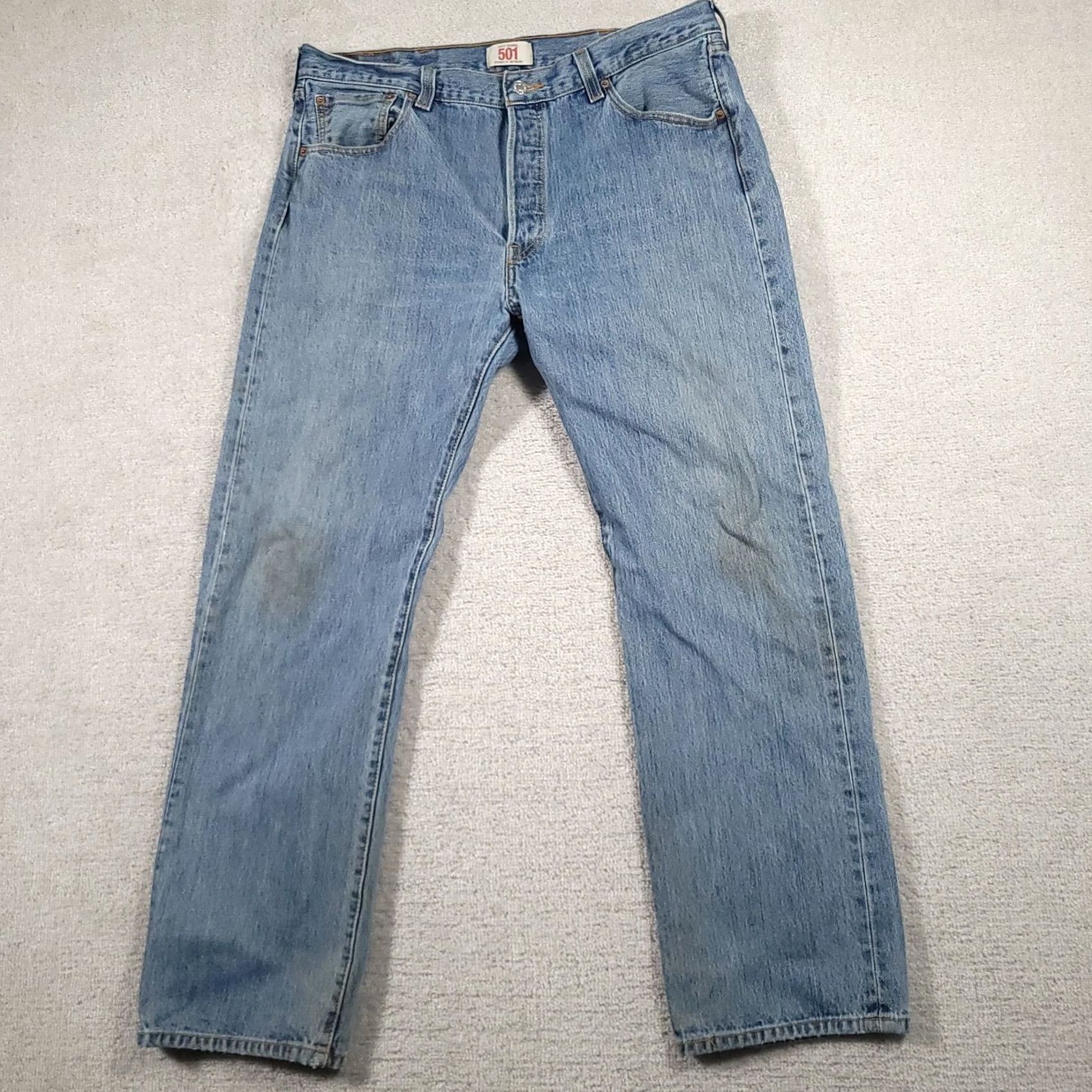 Levi's Levi's 501XX Jeans Men’s 38X32 Button Fly Straight Denim Grunge Workwear Jeans Size US 38 / EU 54 - 2 Thumbnail