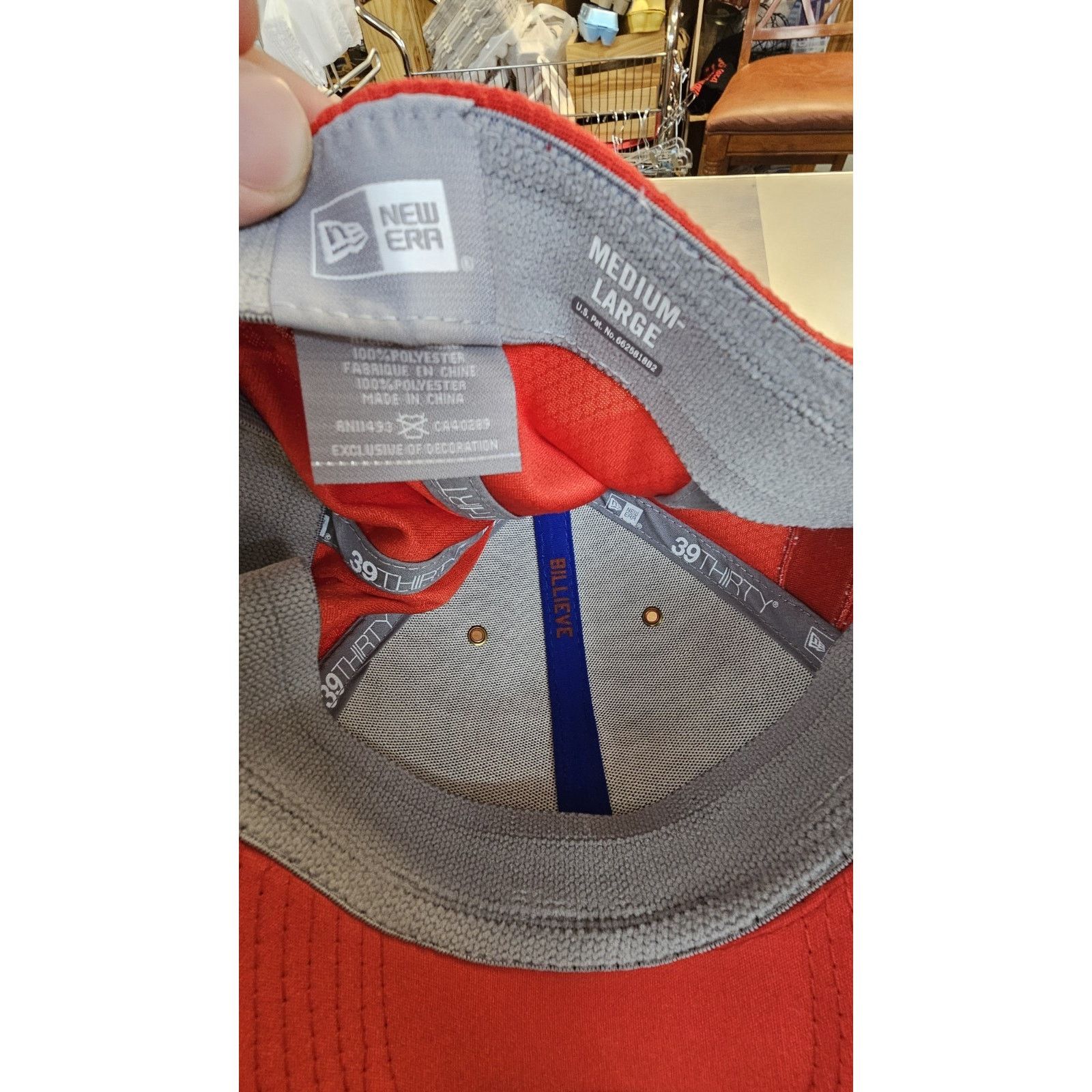New Era New Era Buffalo Bills 39THIRTY Cap Hat Red Color Size M/L Size ONE SIZE - 8 Thumbnail