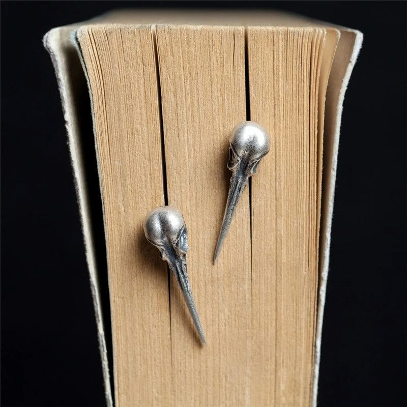 Jewelry Hummingbird Bones Stud Earrings 925 Sterling Ear Studs Charm Size ONE SIZE - 5 Thumbnail