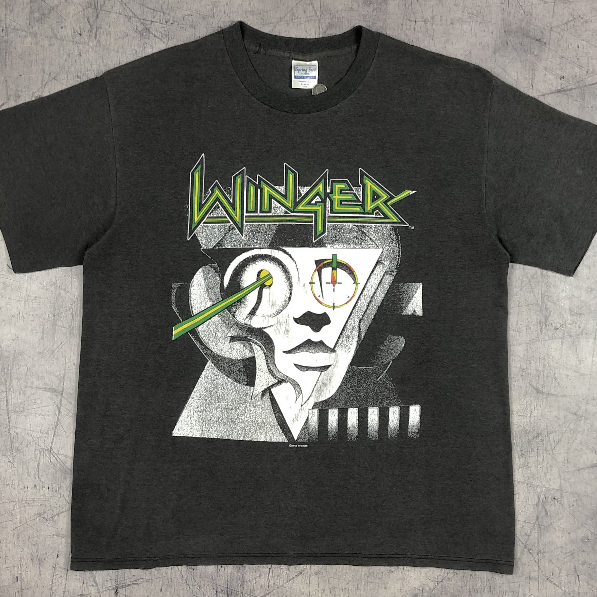 Band Tees 1988 Winger American Debut Tour Tee 80s Size US XL / EU 56 / 4 - 1 Thumbnail