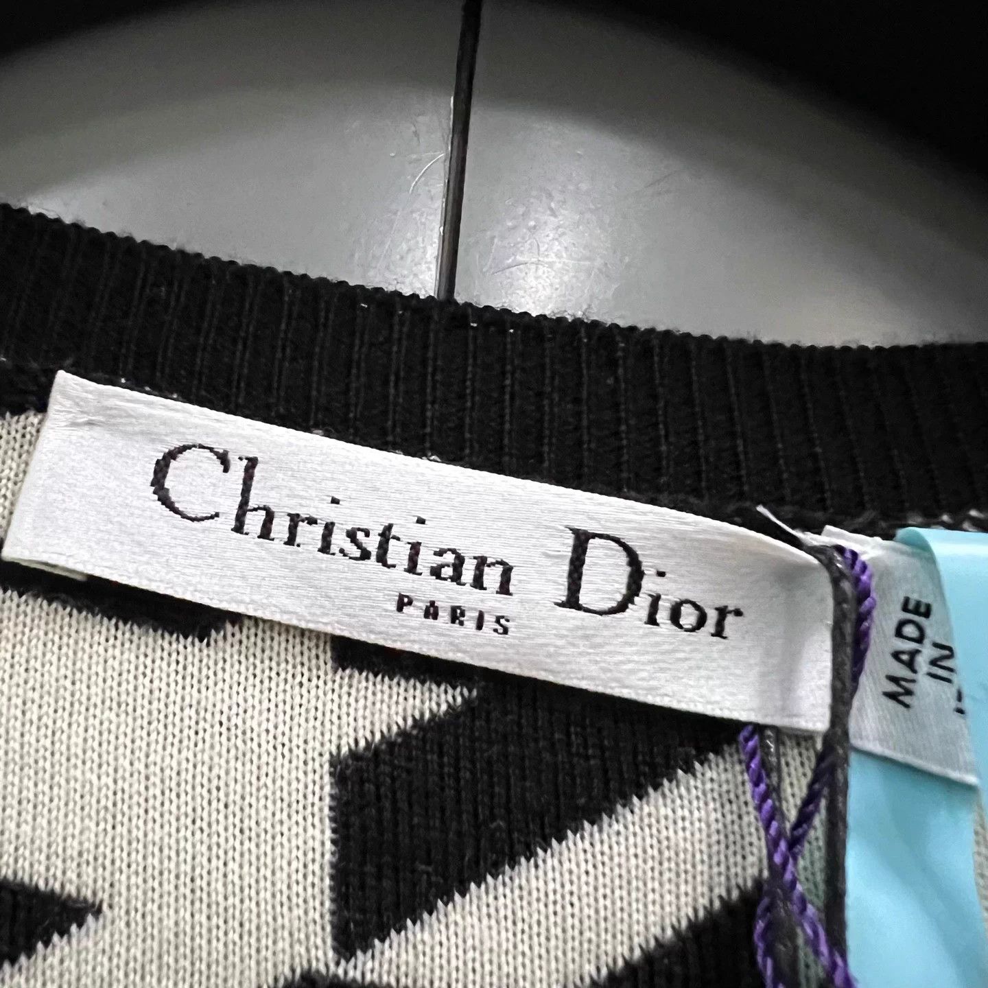 Dior Dior houndstooth long sleeve dress 38 Size S / US 4 / IT 40 - 5 Thumbnail