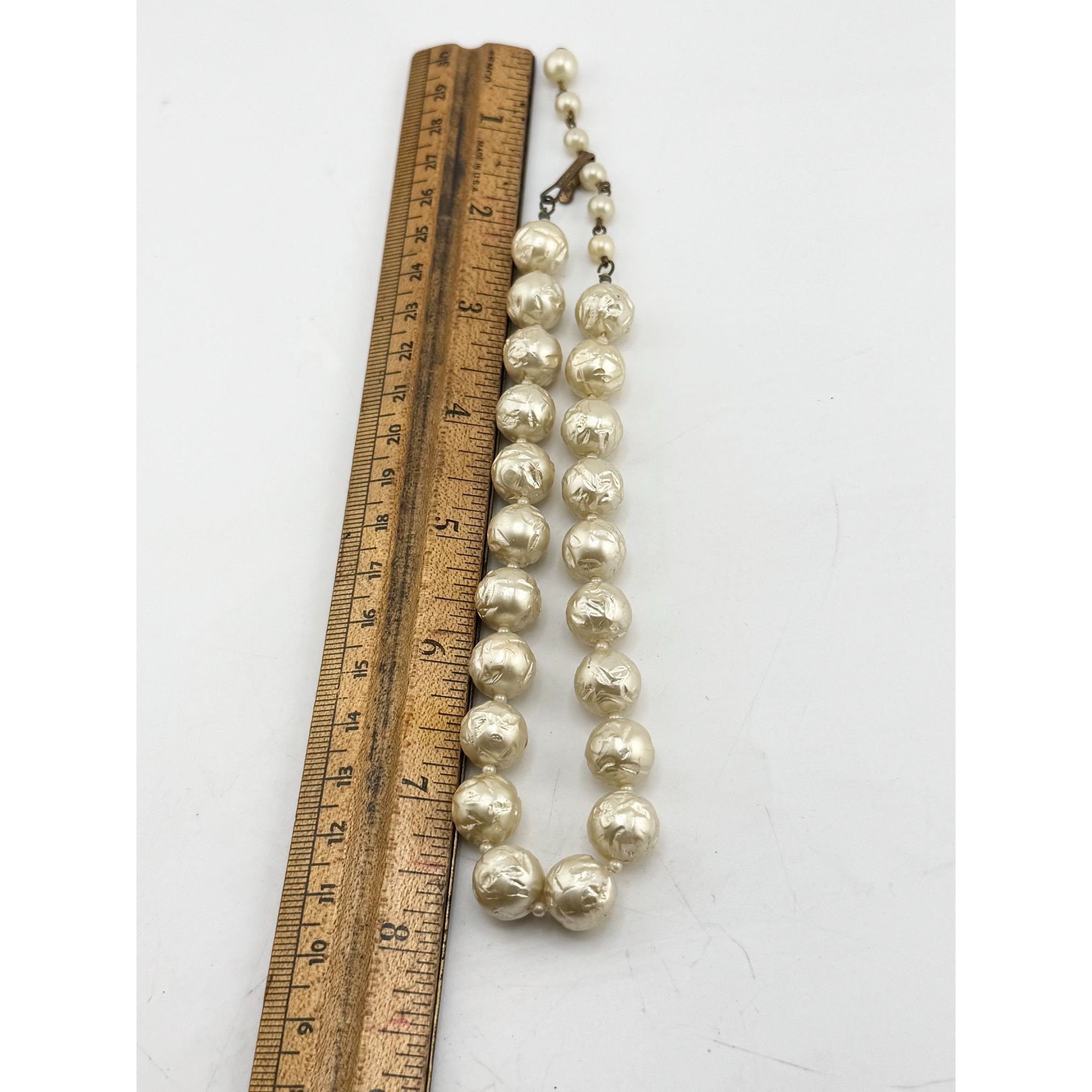 Vintage Vintage baroque faux pearl beaded collar necklace Size ONE SIZE - 3 Thumbnail