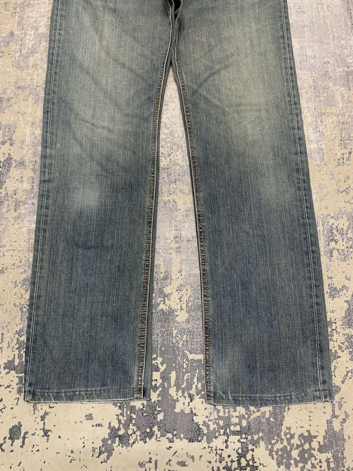 Japanese Brand Vintage Edwin 503 Mud Wash Distressed Loose Jeans Size US 29 - 4 Thumbnail