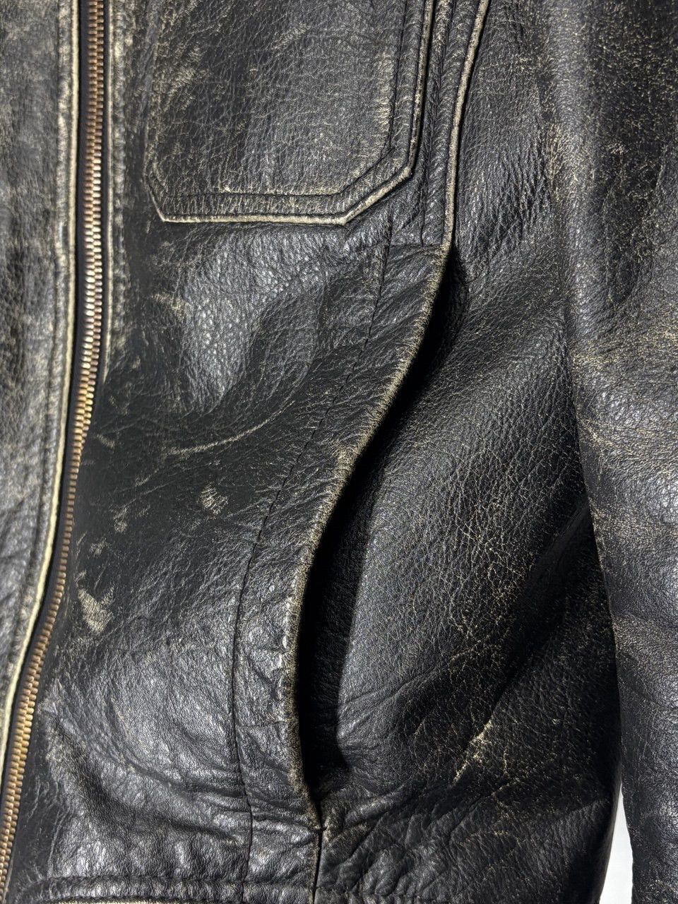 Hugo Boss Vintage 90s Hugo Boss Avant Garde Heavy Leather Jacket Size US M / EU 48-50 / 2 - 8 Thumbnail