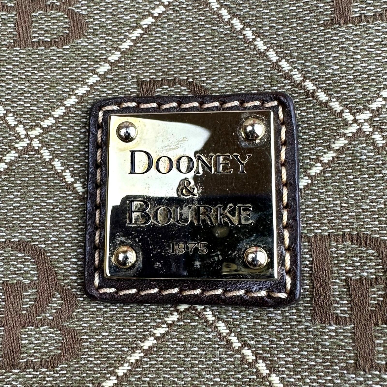 Dooney & Bourke Dooney & Bourke Signature Canvas Tote Leather Accents Brown Size ONE SIZE - 15 Thumbnail