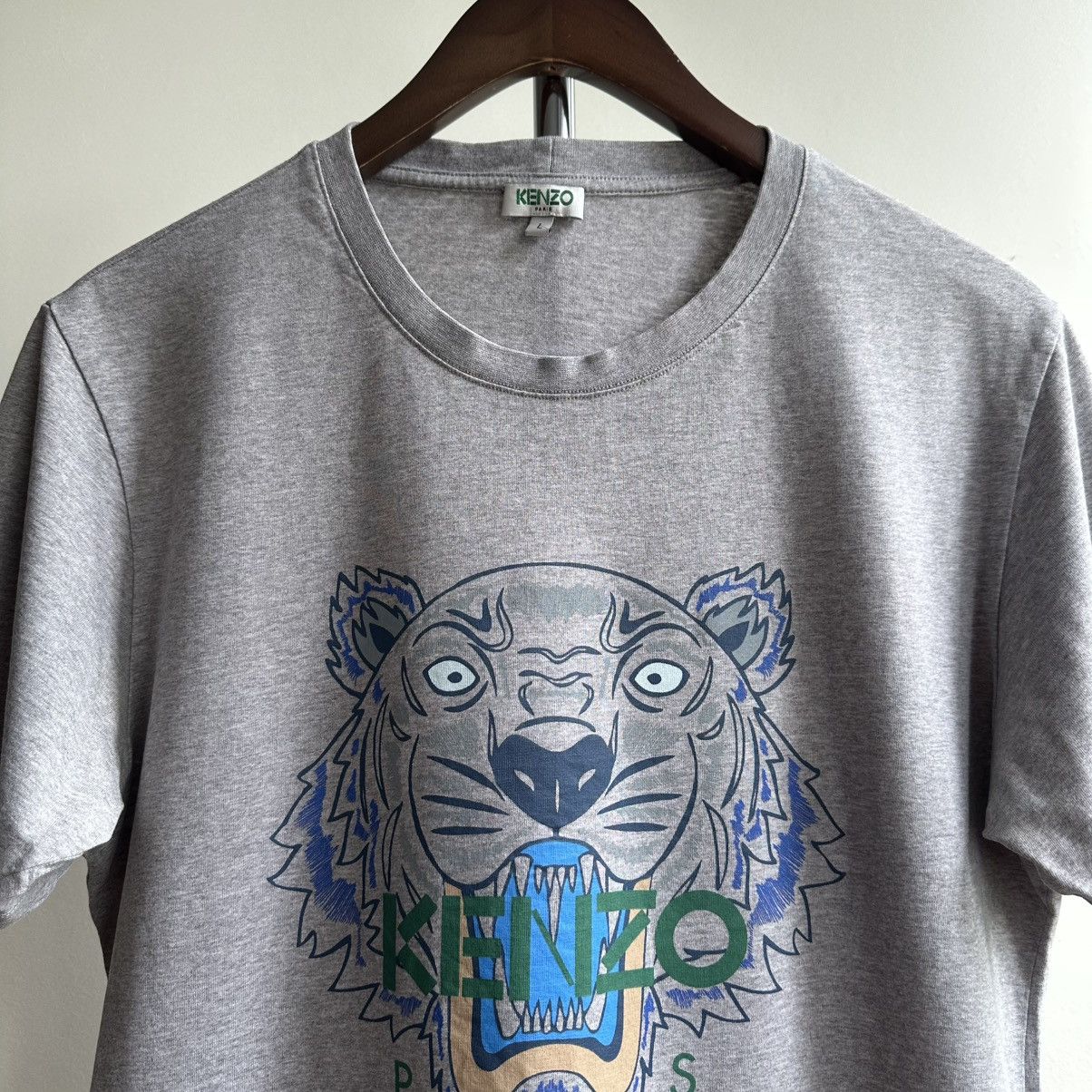 Kenzo KENZO PARIS TIGER BIG LOGO TEE Size US L / EU 52-54 / 3 - 2 Thumbnail