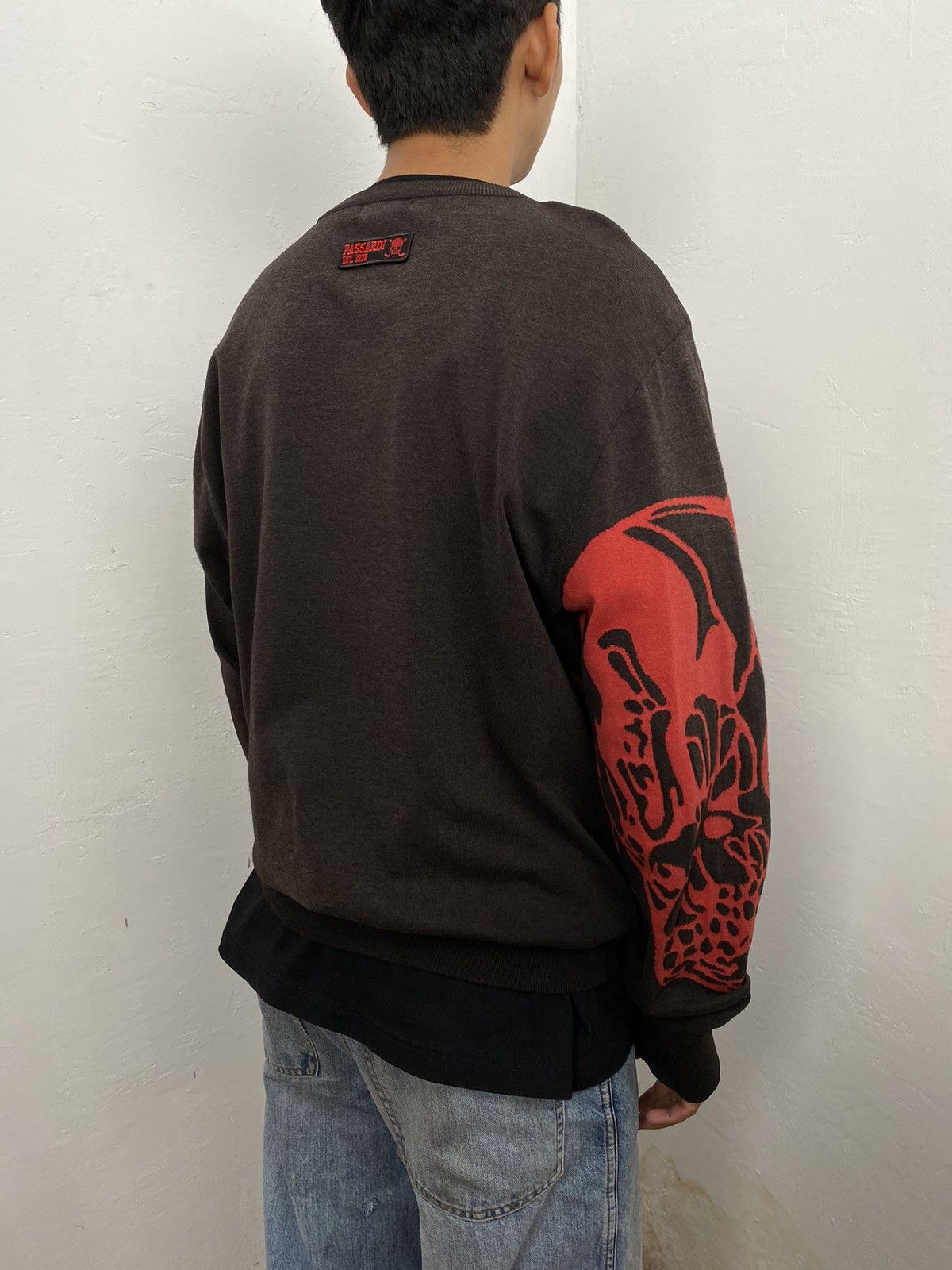 If Six Was Nine × Japanese Brand × Le Grande Bleu (L.G.B.) Passardi skull sweatshirt Size US L / EU 52-54 / 3 - 6 Thumbnail