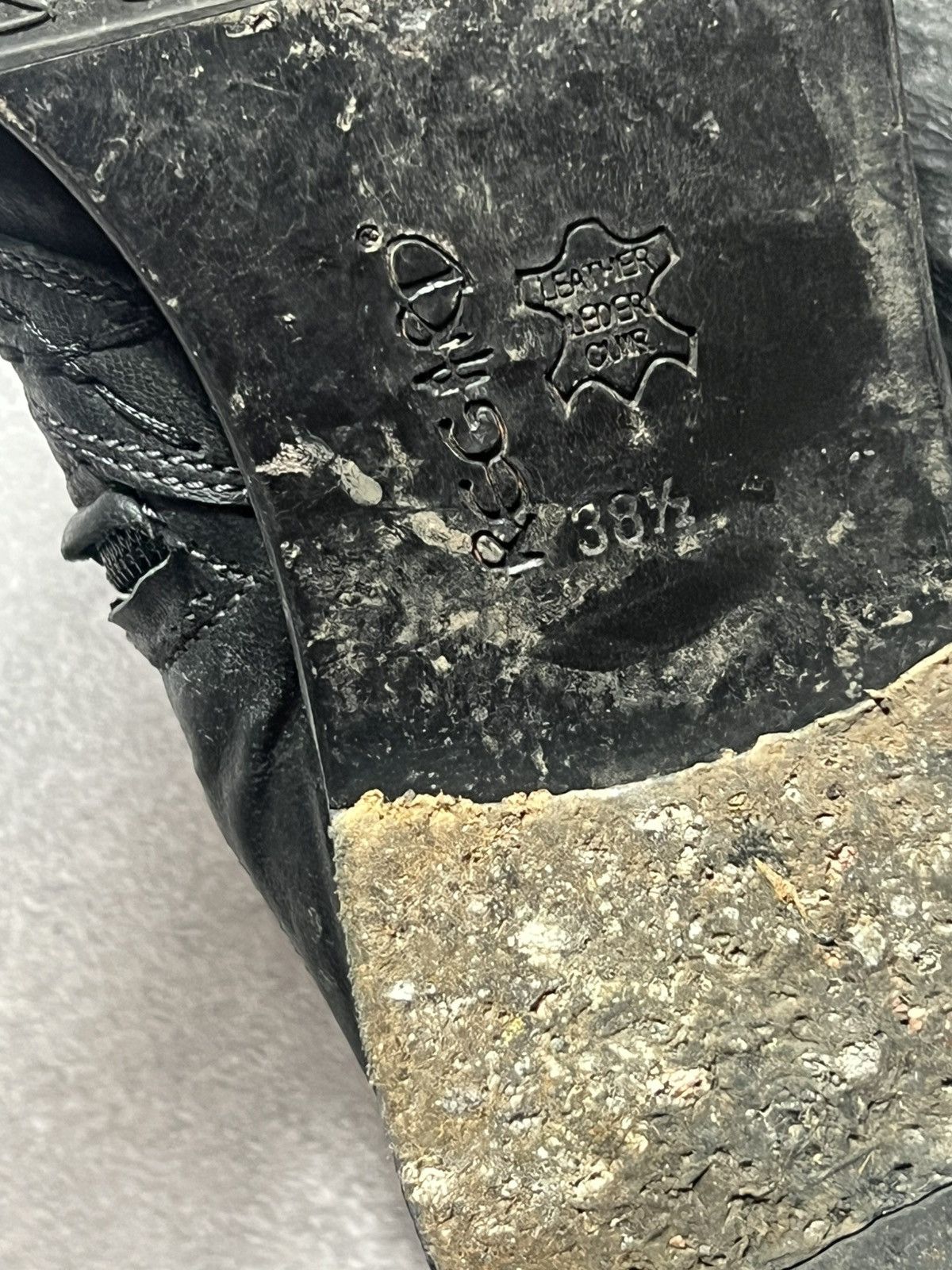If Six Was Nine Vintage Italian AS 98 Rick Owens Style Leather Biker Boots Size US 6 / IT 36 - 4 Thumbnail