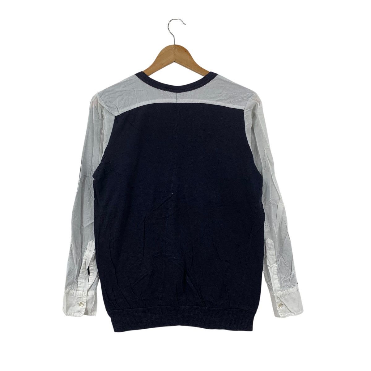 Japanese Brand WE ARE Asymmetric Colour Japanese Brand Long Sleeve Tshirt Size S / US 4 / IT 40 - 2 Thumbnail