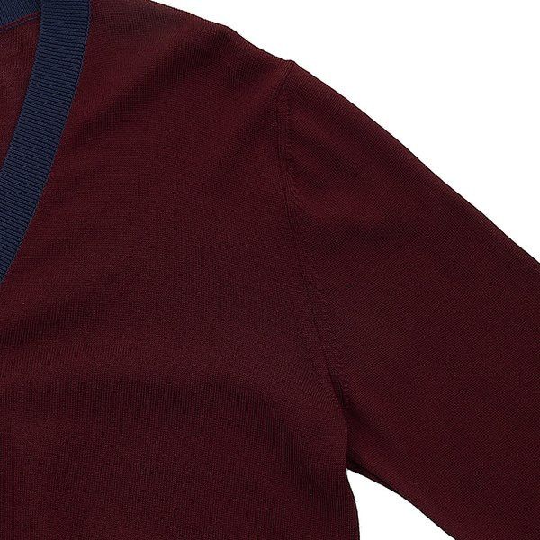 Maison Margiela o1y0625 Cardigan in Burgundy/Blue Size S / US 4 / IT 40 - 5 Thumbnail