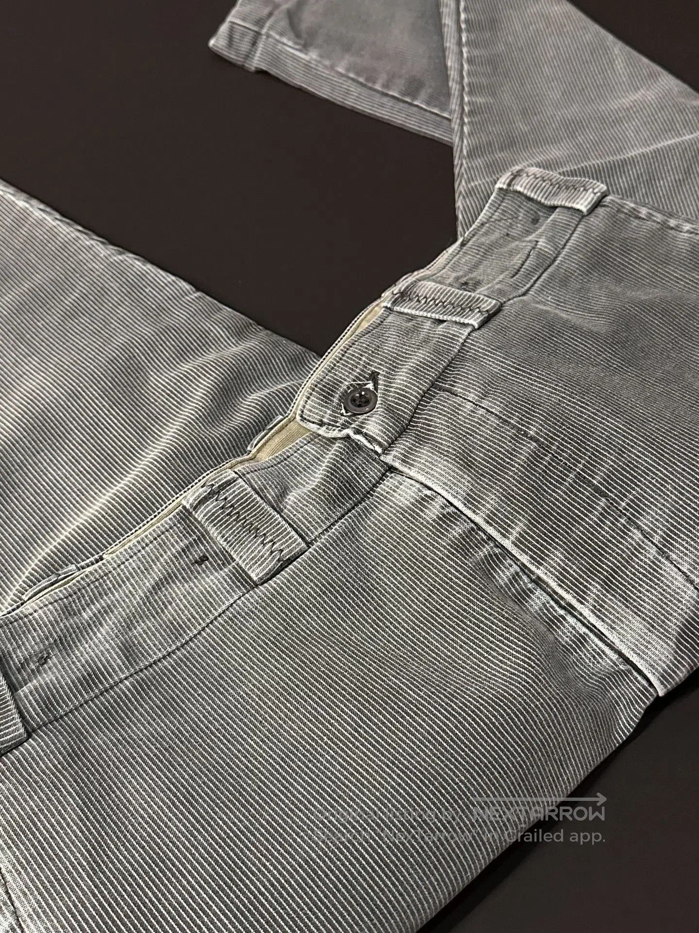 Vintage Vintage 60s Striped Moleskin French Work Pants. Size US 31 - 9 Thumbnail