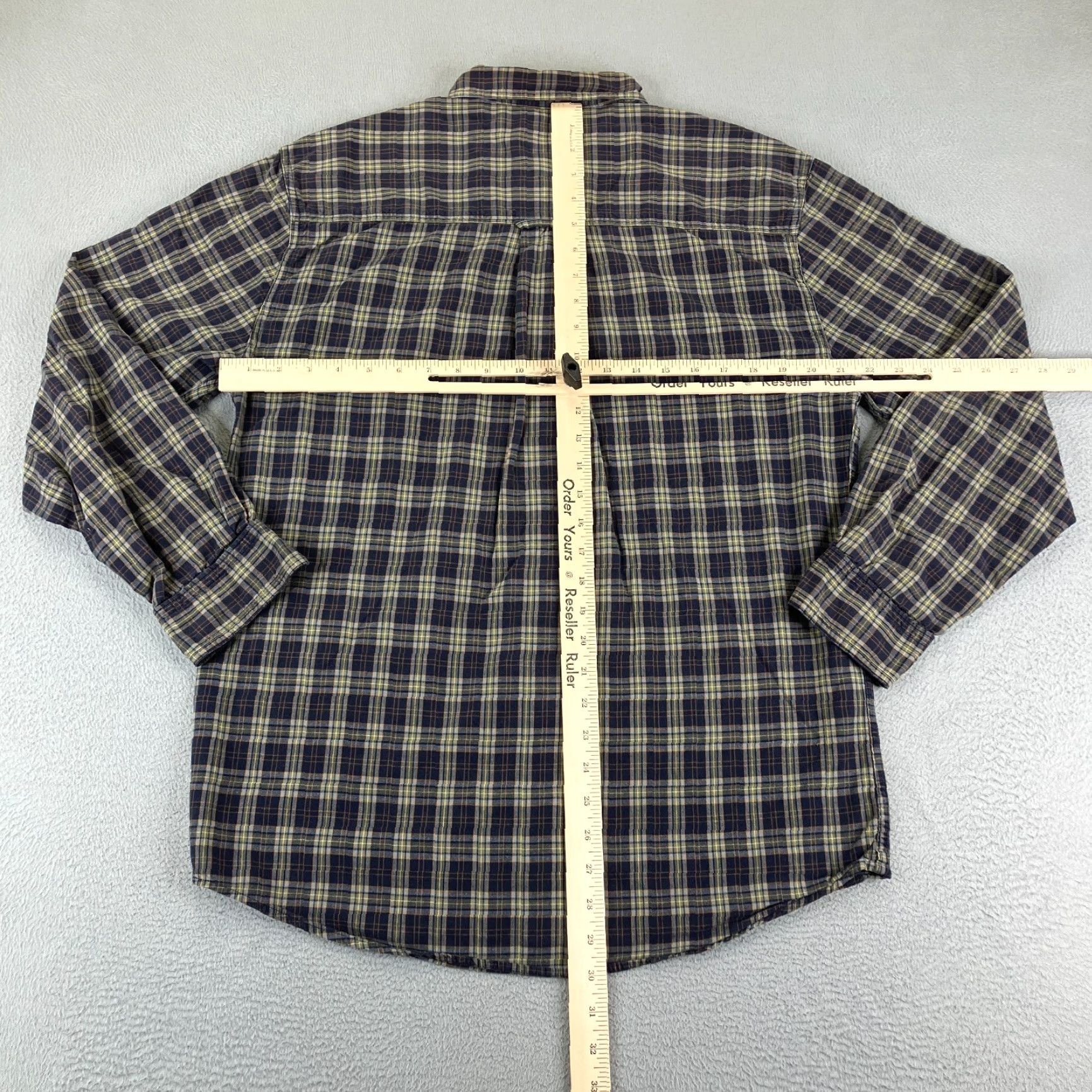 Vintage Woolrich Shirt Mens Medium Blue Green Tartan Plaid Button Up Twill Deep Navy Size US M / EU 48-50 / 2 - 6 Thumbnail