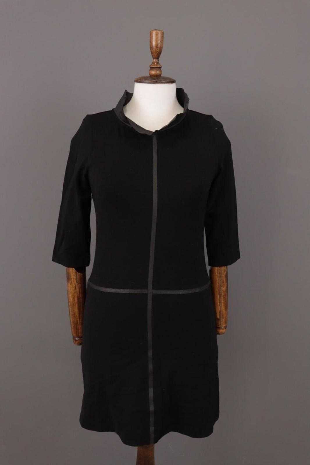 Designer Cop Copine Nikko Robe Black 3/4 Sleeve A-Line Dress Size 36 Size M / US 6-8 / IT 42-44 - 1 Thumbnail