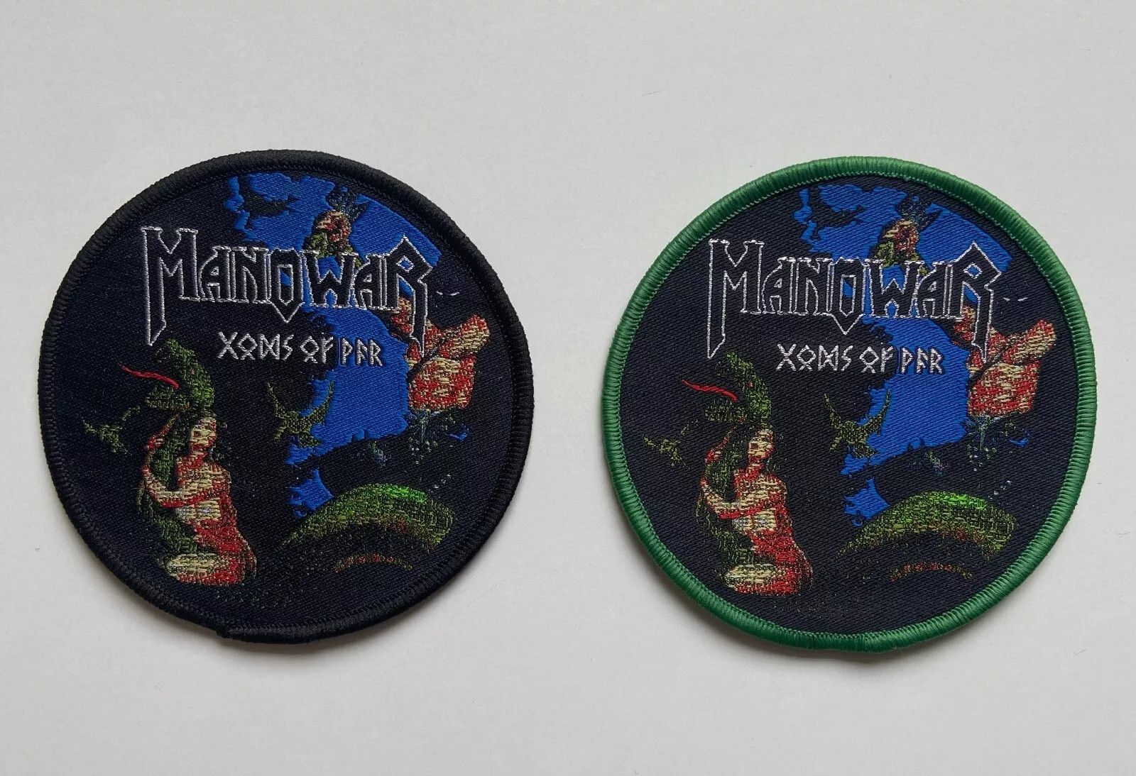 Other 2 x MANOWAR - GODS OF WAR RARE ROUND WOVEN PATCH Size ONE SIZE - 1 Preview