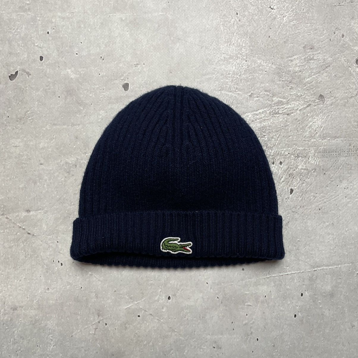 Lacoste × Vintage Vintage Lacoste Unisex Wool Beanie hat cap y2k Size ONE SIZE - 2 Thumbnail