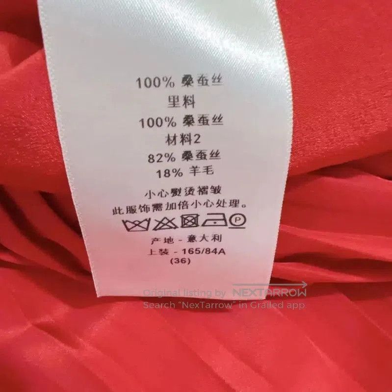 Dior Dior Red Pleated Dress for Women in Size M . Size M / US 6-8 / IT 42-44 - 8 Thumbnail