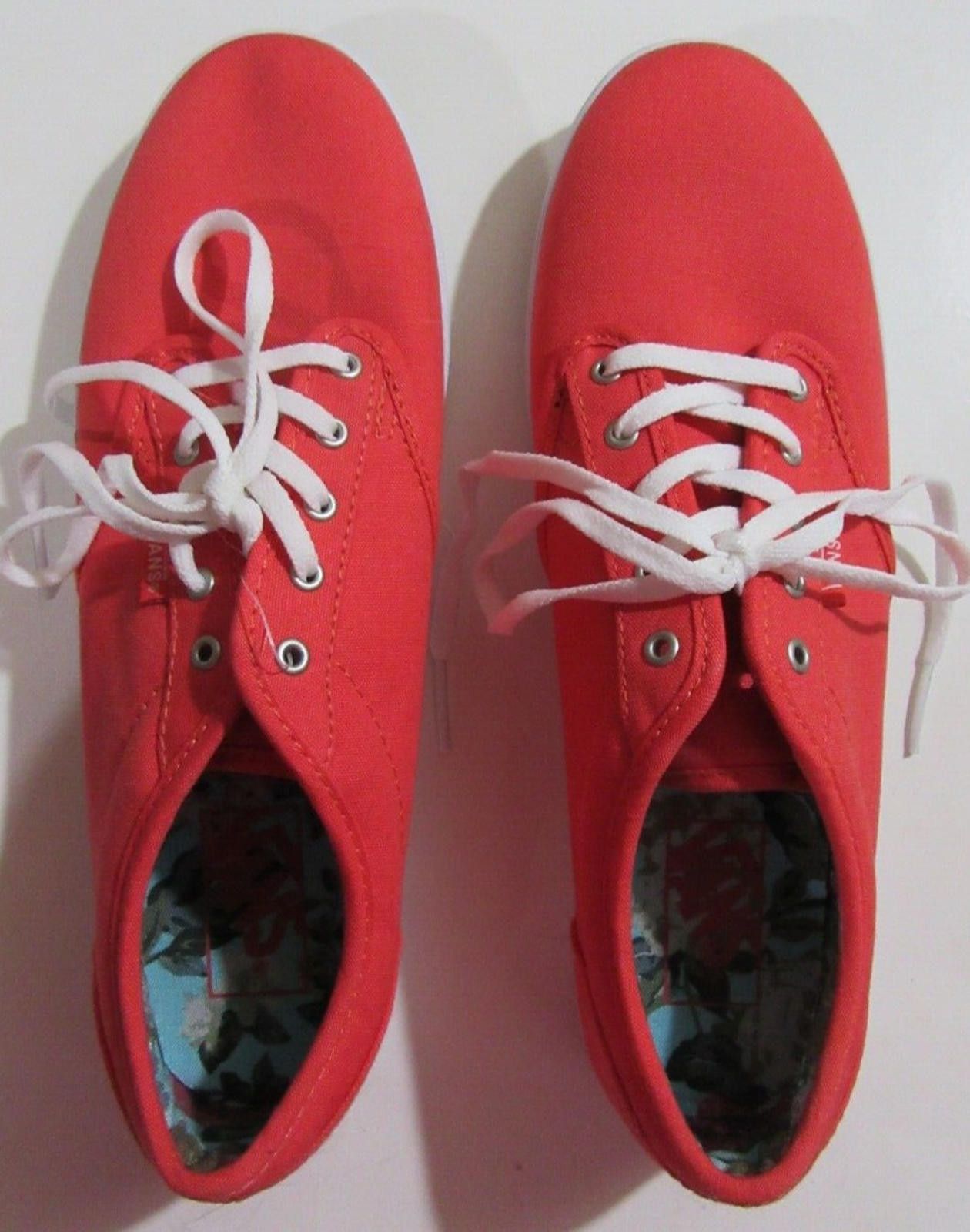 Vans Womens Vans Off the Wall Shoes Sneakers 9.5 Coral Floral Size US 9.5 / IT 39.5 - 1 Thumbnail