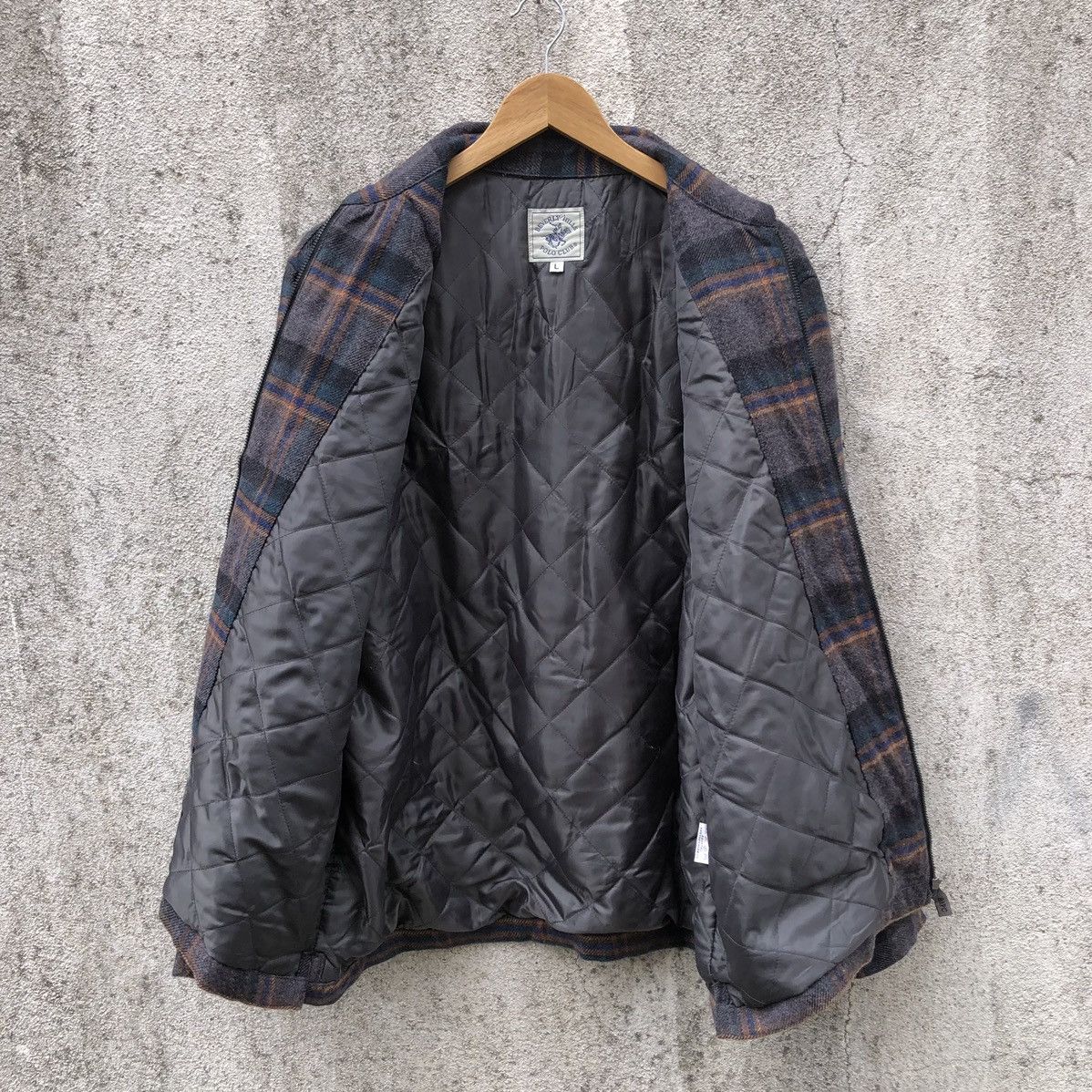 Beverly Hills Polo Club Beverly Hills Polo Club Flanel Lined Quilted Checked Jacket Size US L / EU 52-54 / 3 - 7 Thumbnail
