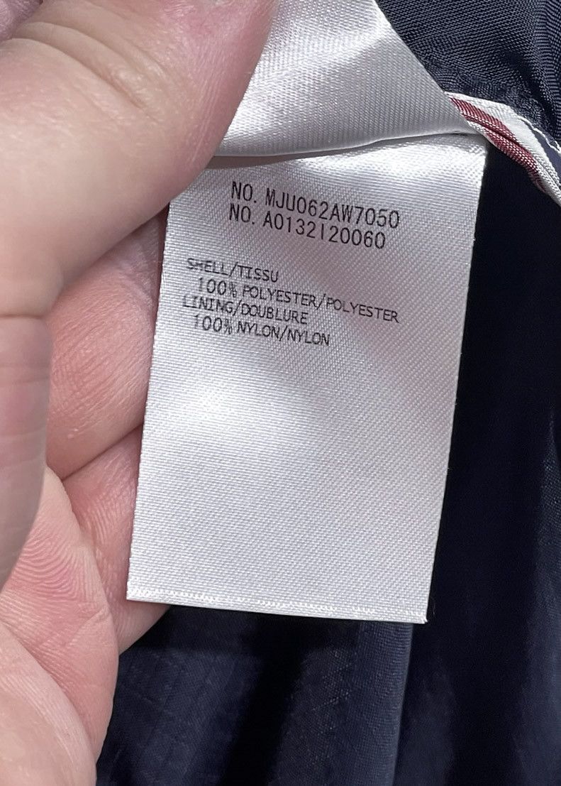 Thom Browne Thom Browne Navy Windbreaker Jacket Size US S / EU 44-46 / 1 - 10 Thumbnail
