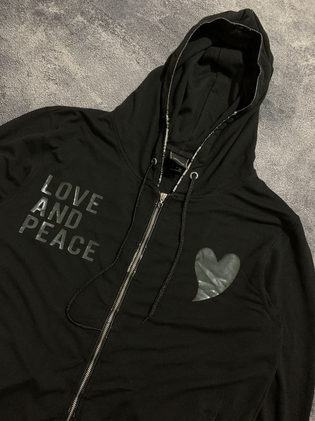 Roen Roen Zip Up Hoodie Love And Peace Skull Size US L / EU 52-54 / 3 - 4 Thumbnail
