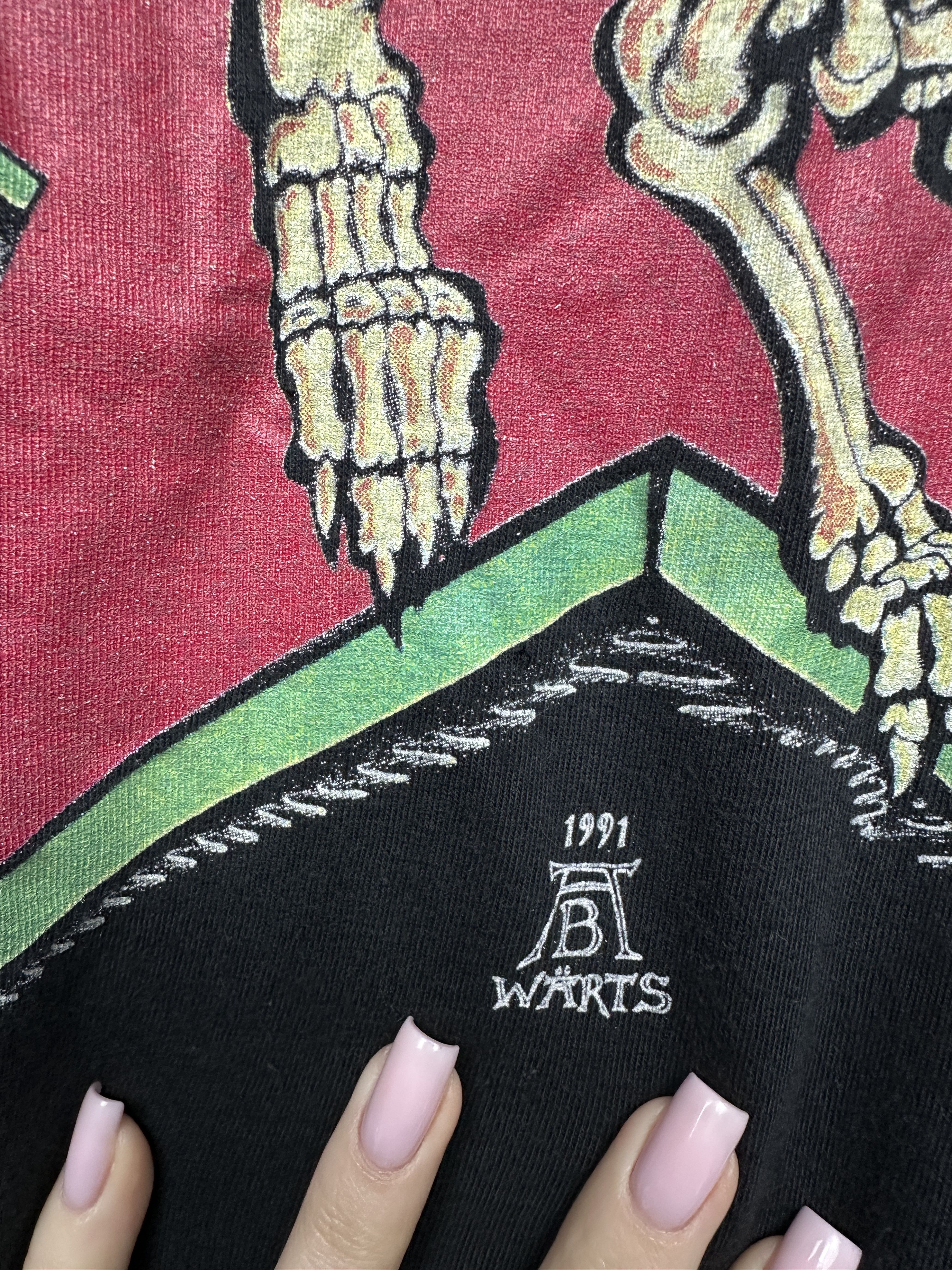Band Tees Abwarts 1991 Vintage Mens Punk Rock Band T-Shirt Size US XL / EU 56 / 4 - 4 Thumbnail