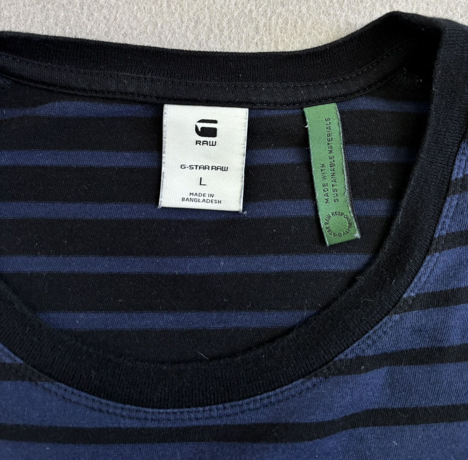 G-Star G Star Raw Stripes T-shirt Size L Size US L / EU 52-54 / 3 - 11 Thumbnail
