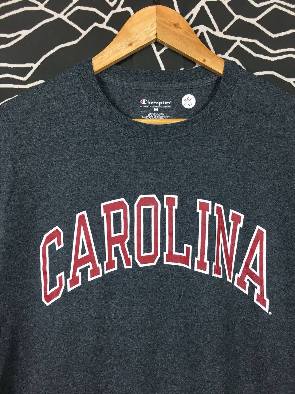 Champion × Vintage Vtg Champion Athletic Apparel Carolina Spell Out Tee Size US M / EU 48-50 / 2 - 3 Thumbnail