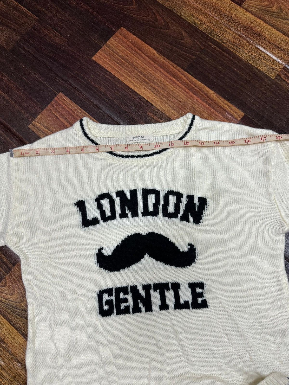 Japanese Brand Vintage Fleece Sweatshirt Knit Embroidered Londo Gentle Size S / US 4 / IT 40 - 6 Thumbnail