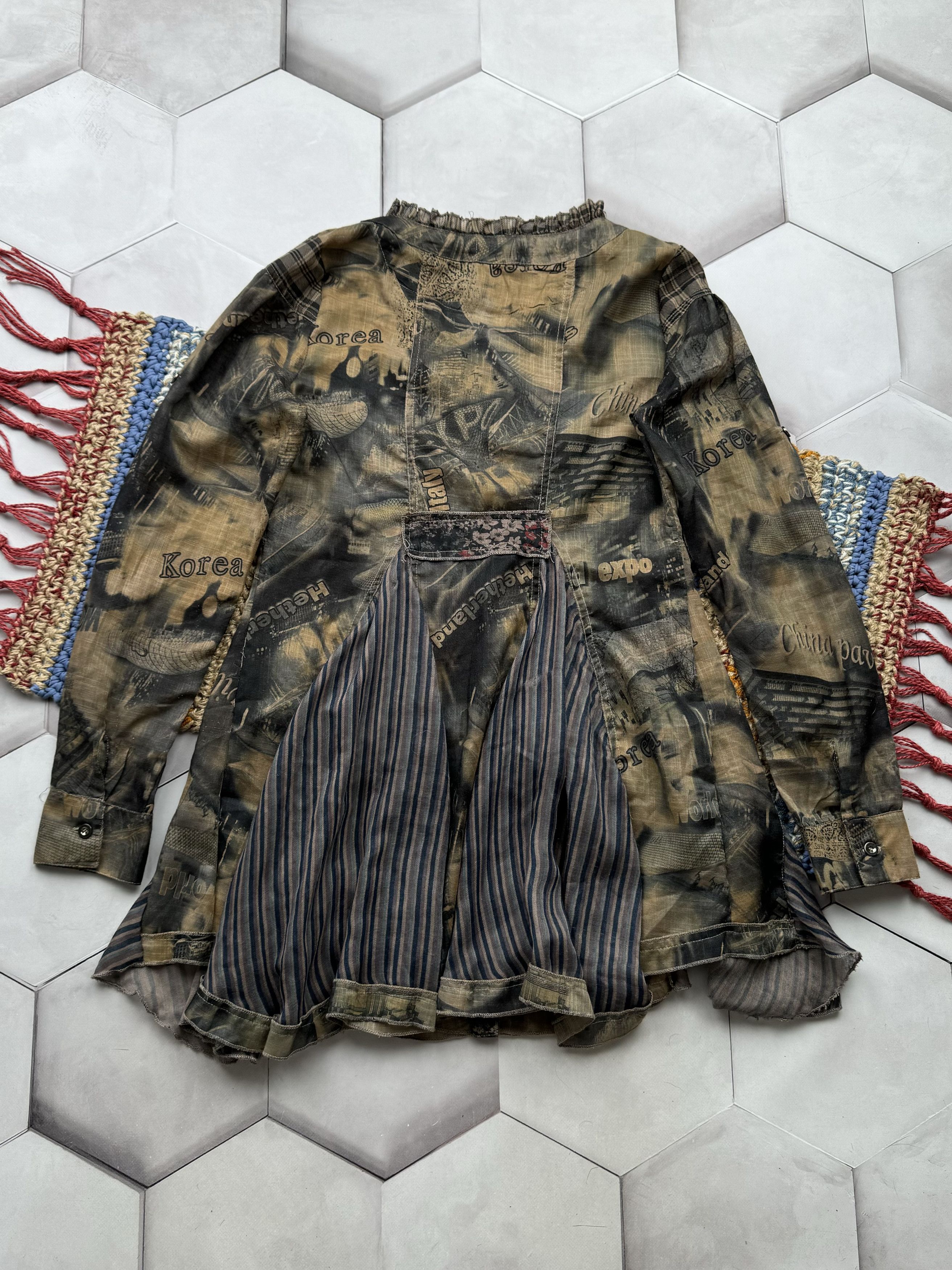Vintage Vintage Printed Dress (E4) Size L / US 10 / IT 46 - 4 Thumbnail