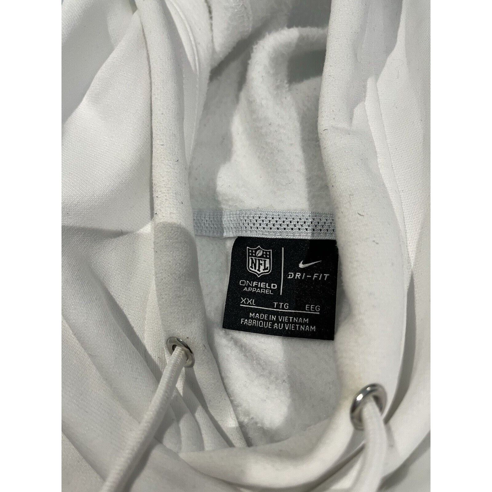 Nike Nike dri fit nfl mens 2XL Cleveland Browns white hoodie Size US XXL / EU 58 / 5 - 6 Thumbnail