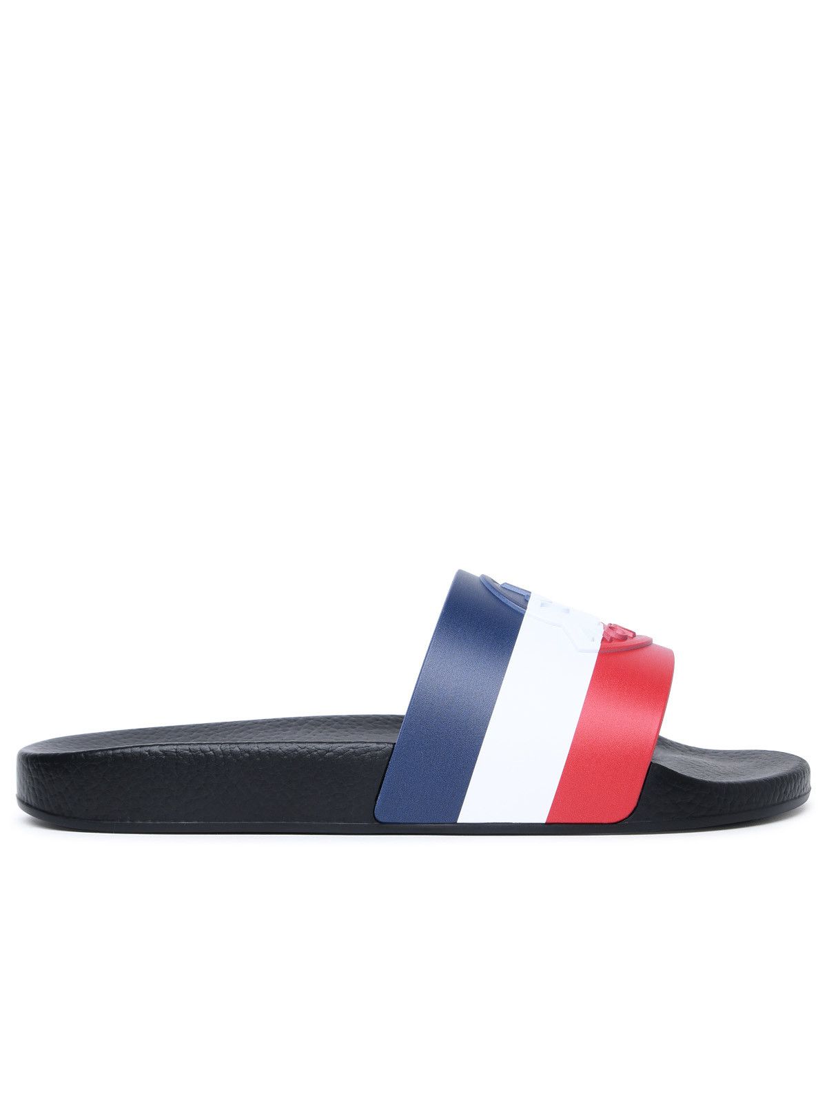 image of Moncler 'basile' Black Rubber Slippers, Men's (Size 11)
