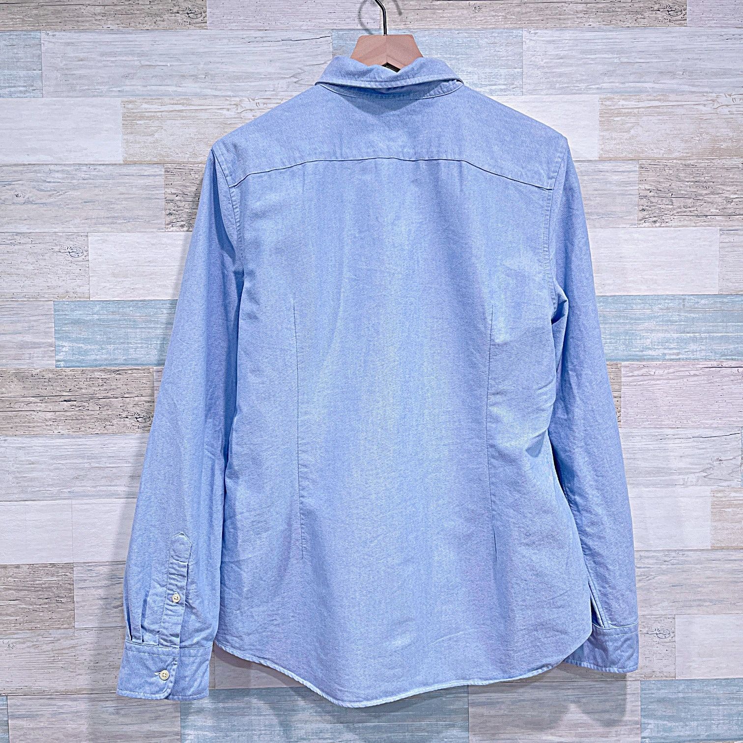 Ralph Lauren RALPH LAUREN Custom Fit Oxford Shirt Blue Mens XL Size US XL / EU 56 / 4 - 3 Thumbnail