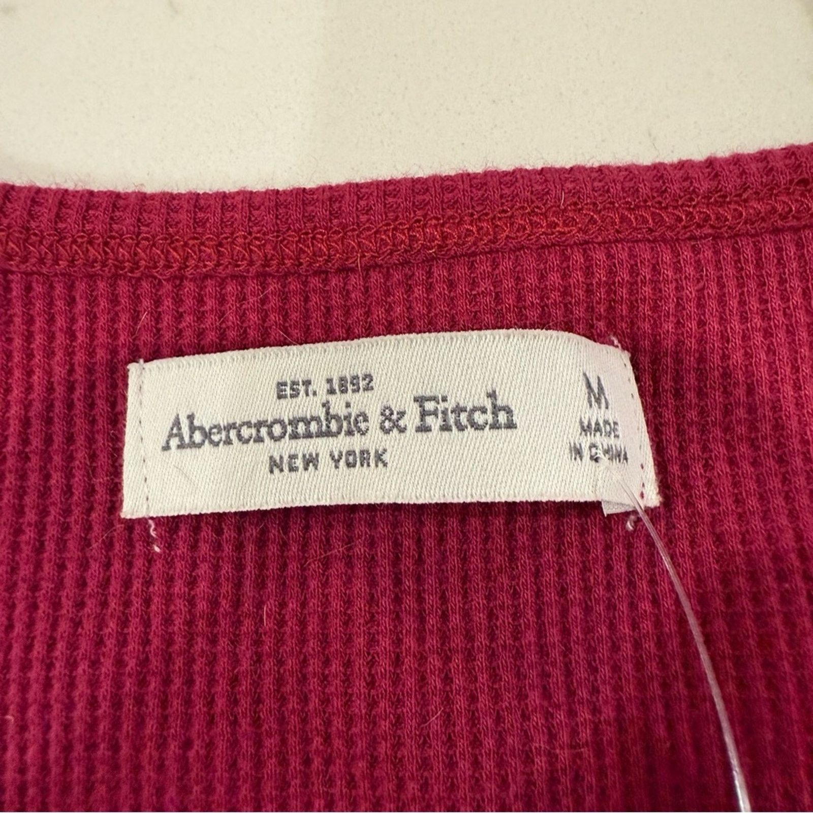 Abercrombie & Fitch Y2K Abercrombie & Fitch NWT WaffleKnit Thermal Women M Bella Size M / US 6-8 / IT 42-44 - 5 Thumbnail