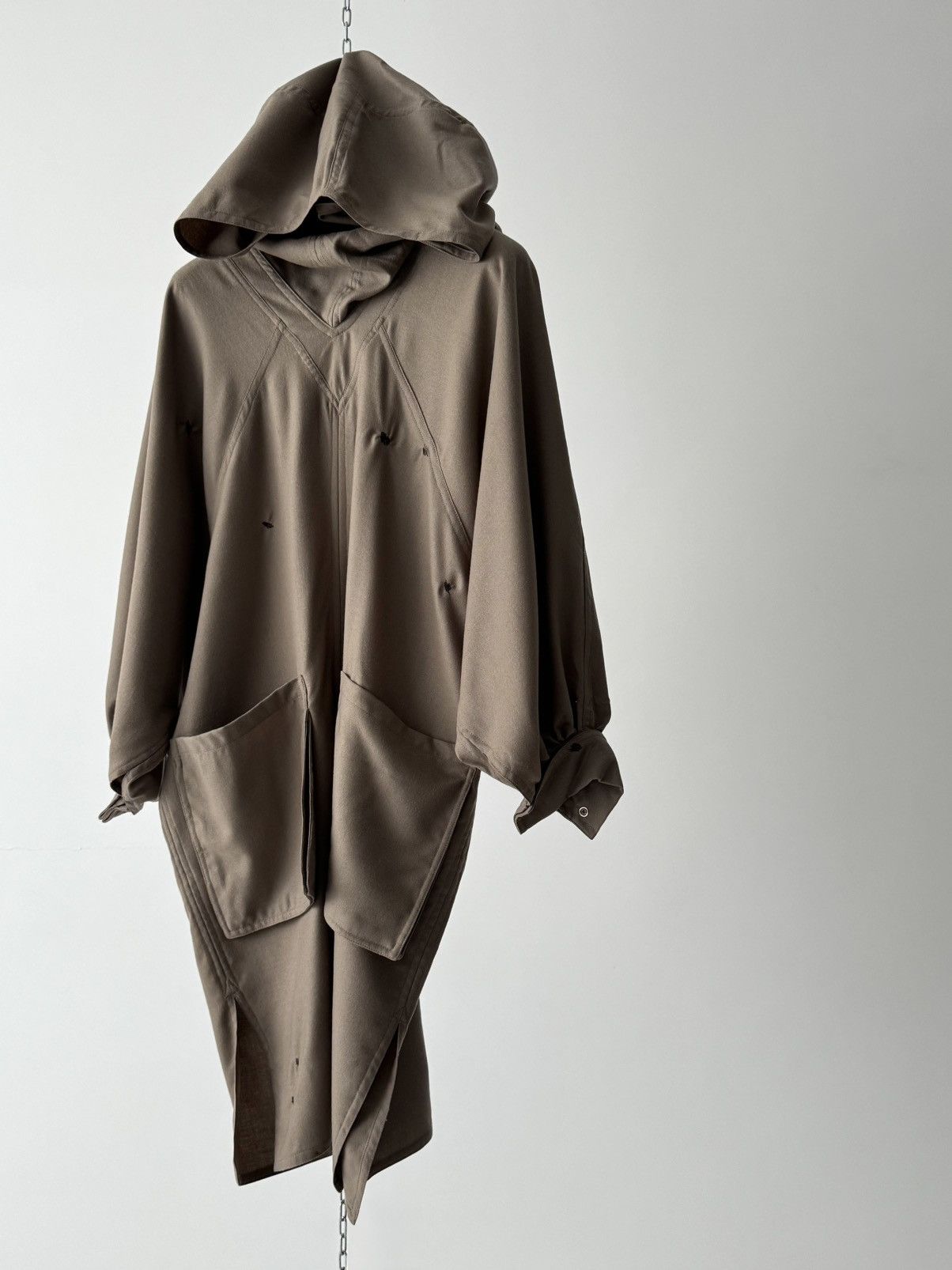Vintage Morgane Le Fay 'Mystical' Asymetrical Wool Cloak Jacket Size L / US 10 / IT 46 - 5 Thumbnail