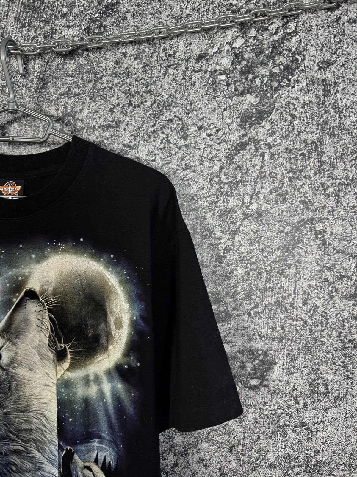 Band Tees Vintage Rock Eagle Wolf Moon Lightning Overprint Tee XL Size US XL / EU 56 / 4 - 3 Thumbnail